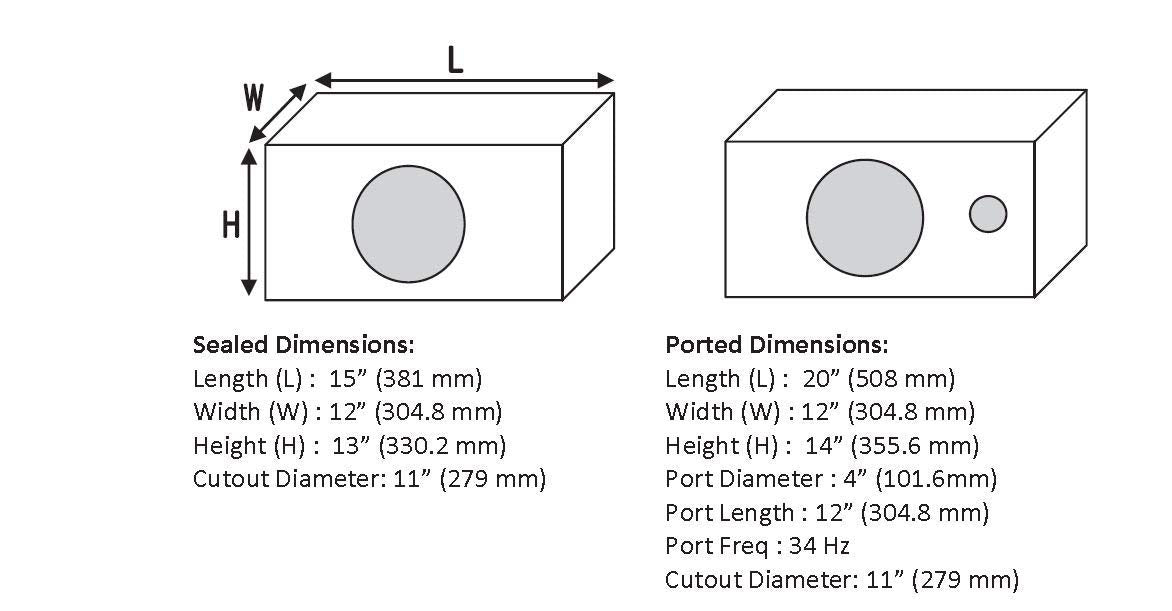 Planet 12'' Woofer Single 4 Ohm Voice Coil 1500W Max