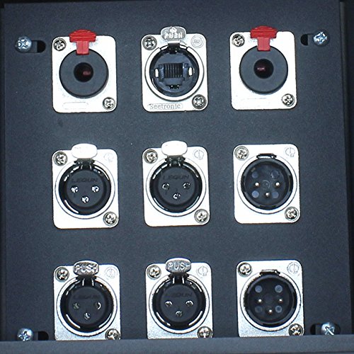 Mcsproaudio Recessed Floor Stage Box: 4 Xlr Female, 2 Xlr Male, 2 1/4' Trs And 1 Cat5   Prewired