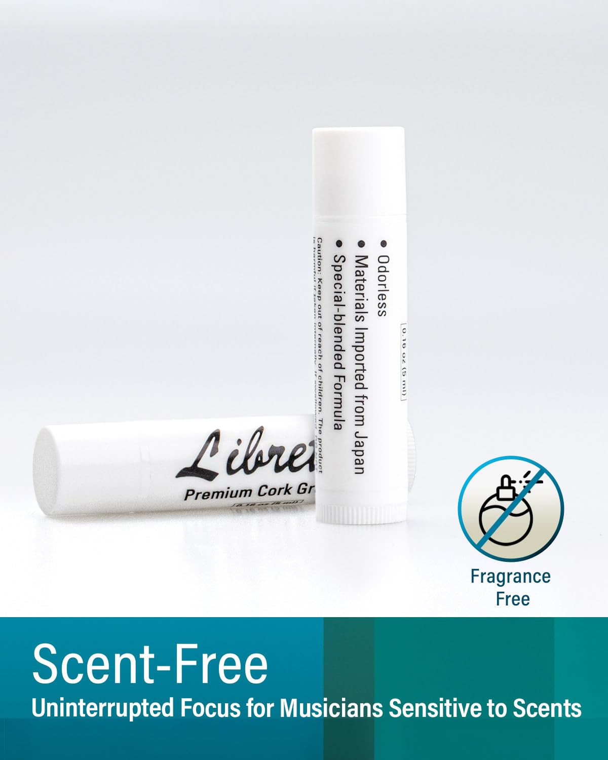 Libretto Premium Cork Grease, Set Of 3, Odorless, Smooth, For Woodwind Musical Instruments, Clarinets, Saxophones, Bass Clarinet