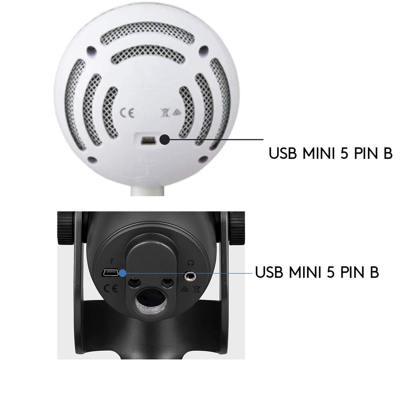 2 Pack 6Ft Replacement Power Cord For Blue Yeti Microphones Mic, Blue Snowball Ice Usb Mic Wire, Ti 84 Graphing Calculator, Ti Nspire Cx/Cx Cas, Ti84 Plus Charging Usb A To Mini B Data Transfer Cable