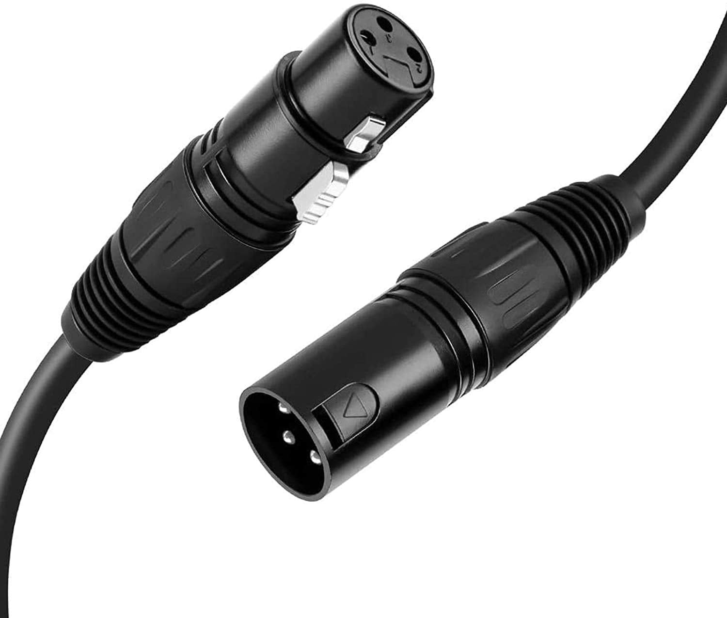 Cablecreation Xlr Microphone Cable, [2 Pack] 6 Ft Xlr Male To Xlr Female Balanced 3 Pin Mic Cables Compatible With Shure Sm Micr