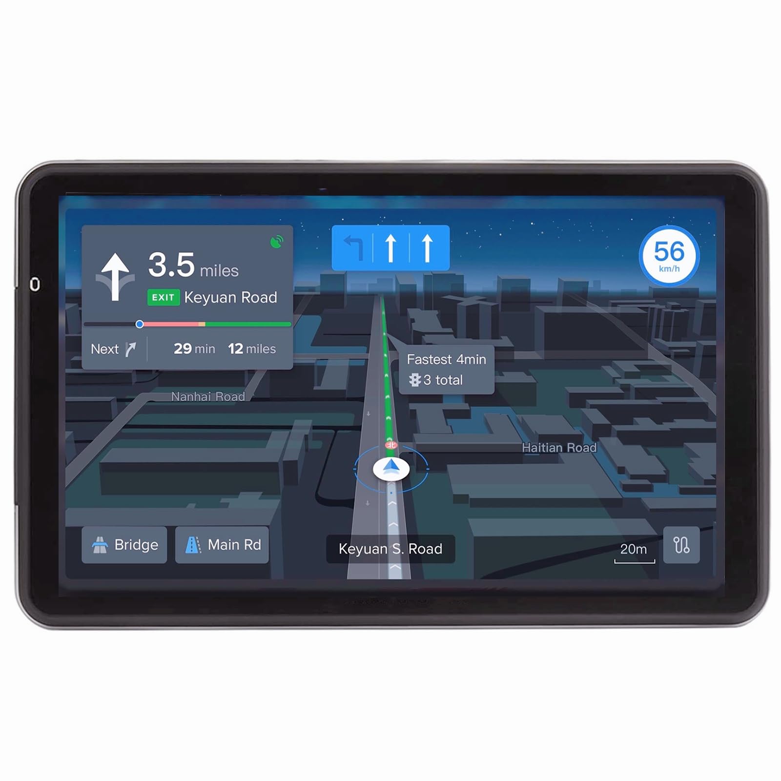 Gps Navigation For Car, Latest 2024 Map 7 Inch Touch Screen Car Gps 256 16Gb, Voice Turn Direction Guidance, Support Speed And R