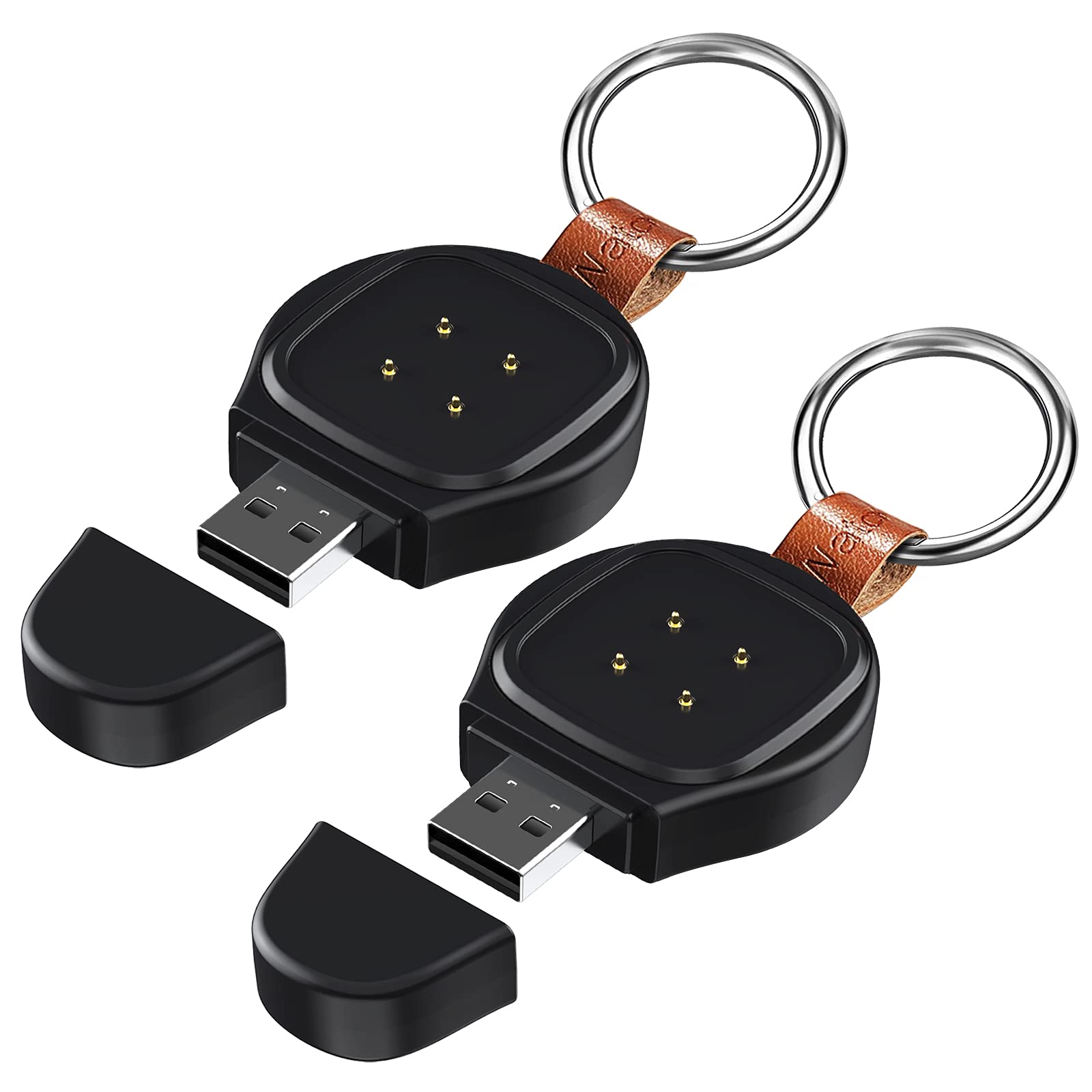 HKHYOO Charger for Fitbit Versa 3 & Fitbit Sense,Portable Travel Replacement USB Charging Dock for Fitbit Watch, Magnetic Wirele