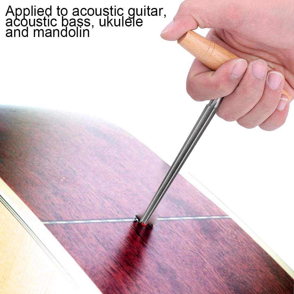 Guitar Peg Hole Reamer, Guitar Tail Nail End Pin Hole Reamer Strap End Pin Drill Bit Tool