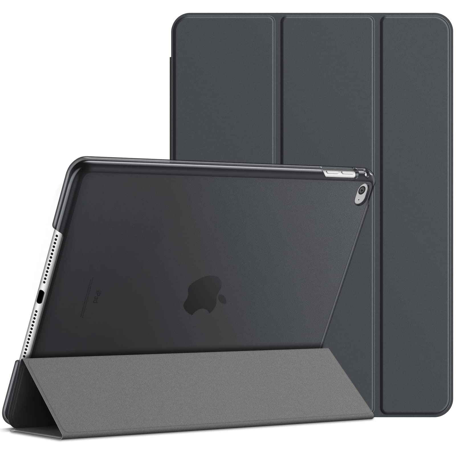 Jetech Case For Ipad Air 2 (2Nd Generation), Smart Cover Auto Wakesleep (Dark Grey)