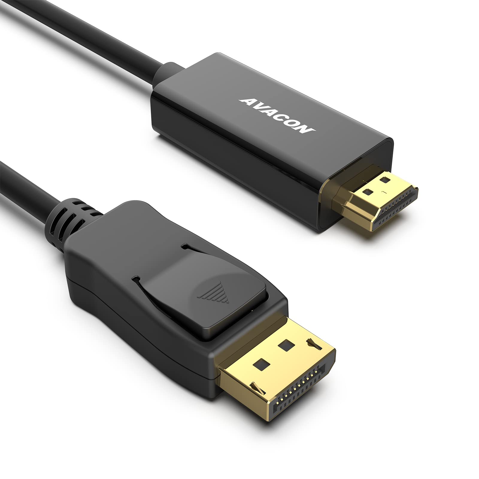 Avacon 4K Displayport To Hdmi 6 Feet Gold Plated Cable, Uni Directional Dp 1.2 Computer To Hdmi 1.4 Screen Displayport To Hdmi A