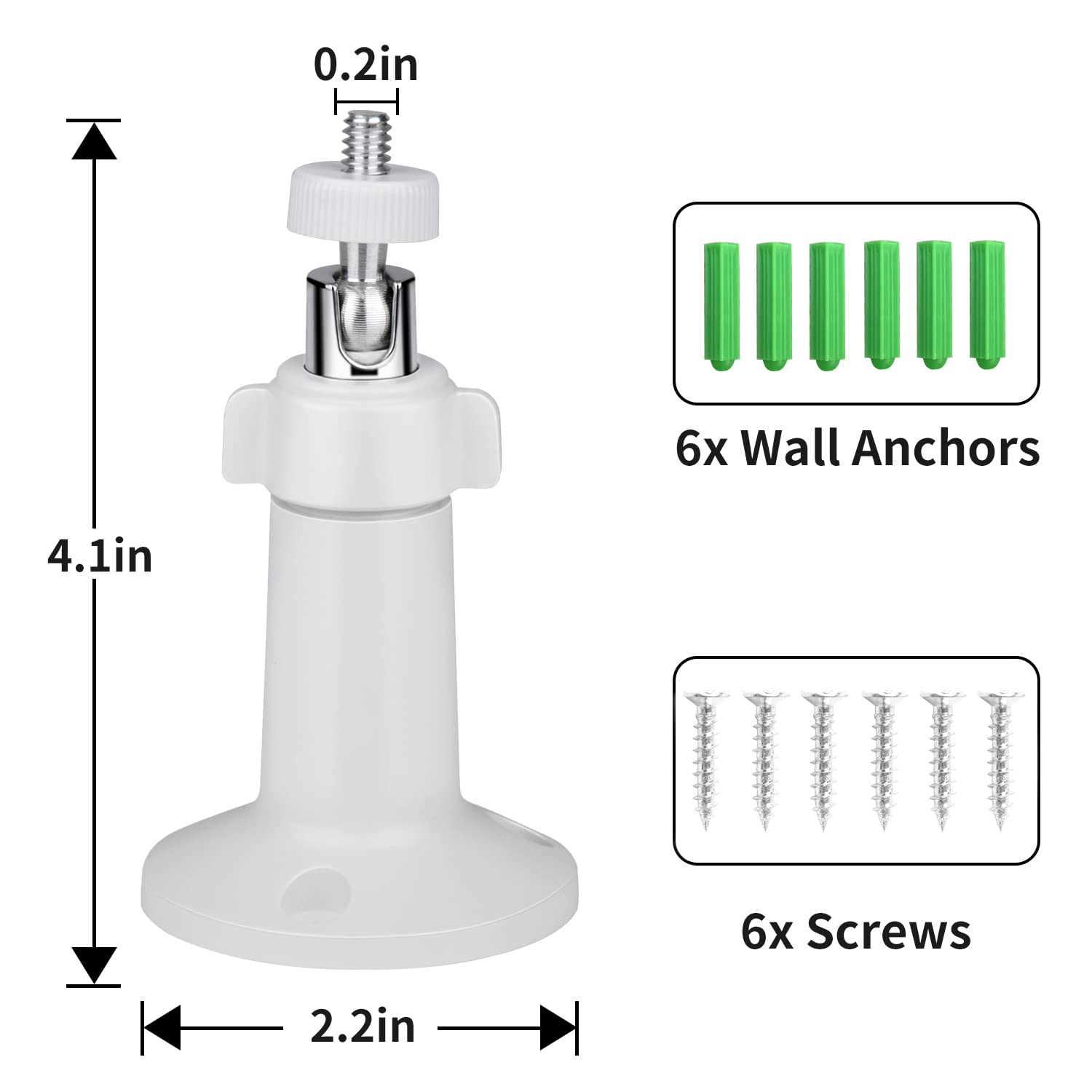 Adjustable Security Wall Mount Indoor/Outdoor Camera Mount For Arlo, Arlo Pro, Arlo Pro 2, Arlo Pro 3, Arlo Ultra Surveillance C