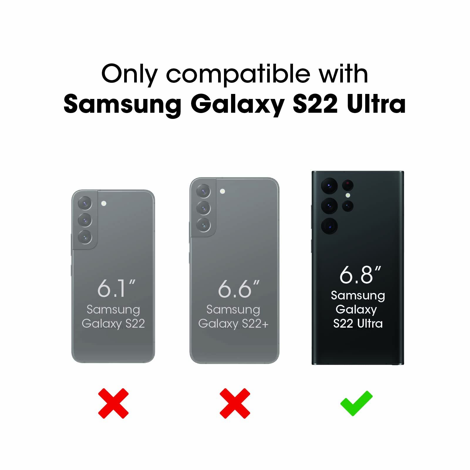 Otterbox Galaxy S22 Ultra Symmetry Series Case   Stardust (Silver Flake), Ultra Sleek, Wireless Charging Compatible, Raised Edge