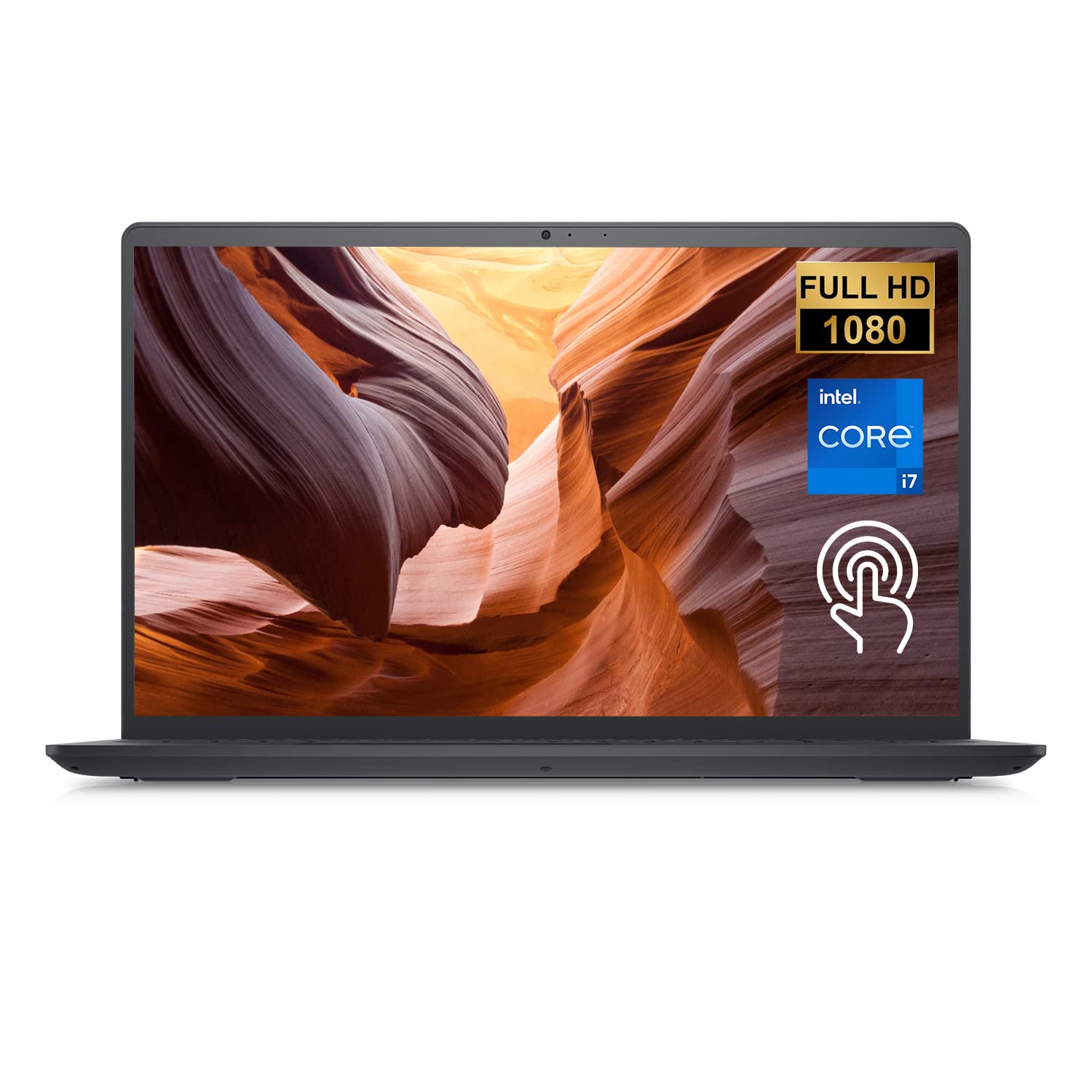 DELL Inspiron 15 3530 Laptop, 15.6' FHD Touchscreen, Intel Core i7 1355U Processor, 16GB DDR4 RAM, 1TB PCIe SSD, Webcam, HDMI, Bluetooth, Wi Fi 6, Windows 11 Home, Black