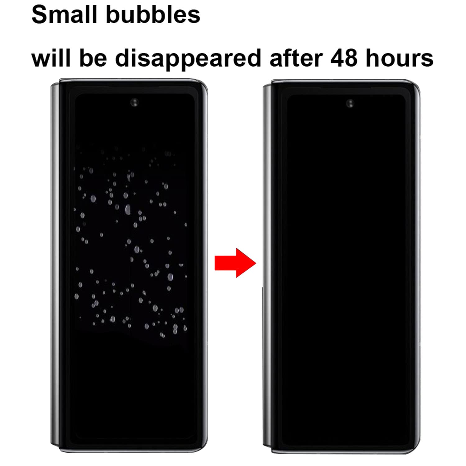 AHERLCG Matte Screen Protector for Samsung Galaxy Z Fold 4 - 8 PCS Full Coverage Anti-Glare Front, Inside & Back Films