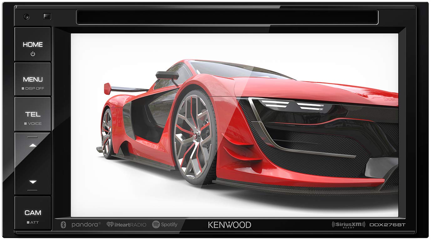 Kenwood Ddx276Bt 6.2 Dvd Receiver With Bluetooth | Double Din Bluetooth Car Stereo With 6.2 Clear Resistive Touch Panel