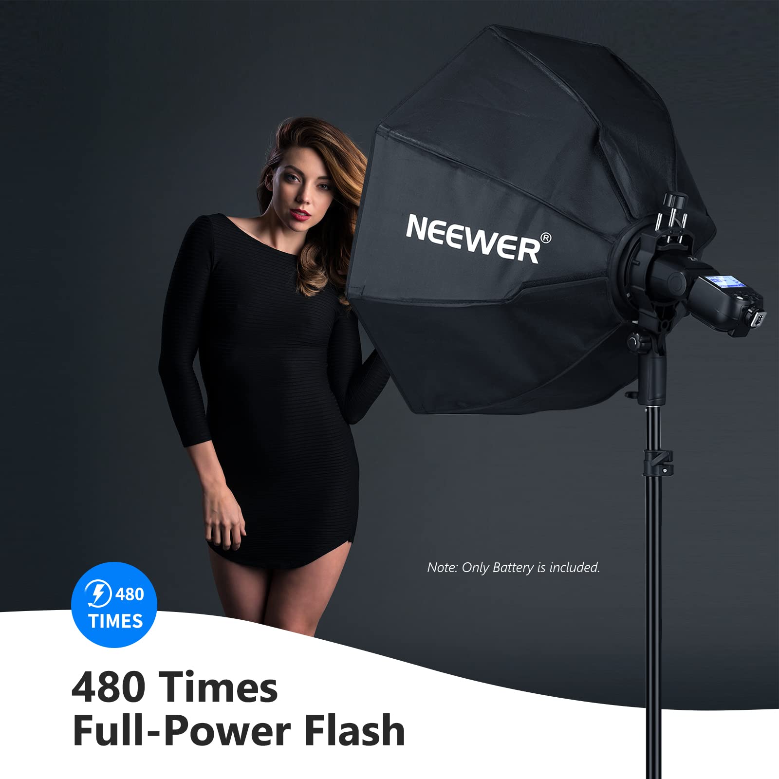 Neewer 7.4V/2600Mah Replacement Li Ion Battery For Flash Speedlite, Lithium Battery Pack Compatible With Neewer Ttl Z2 C Z2 S Z2