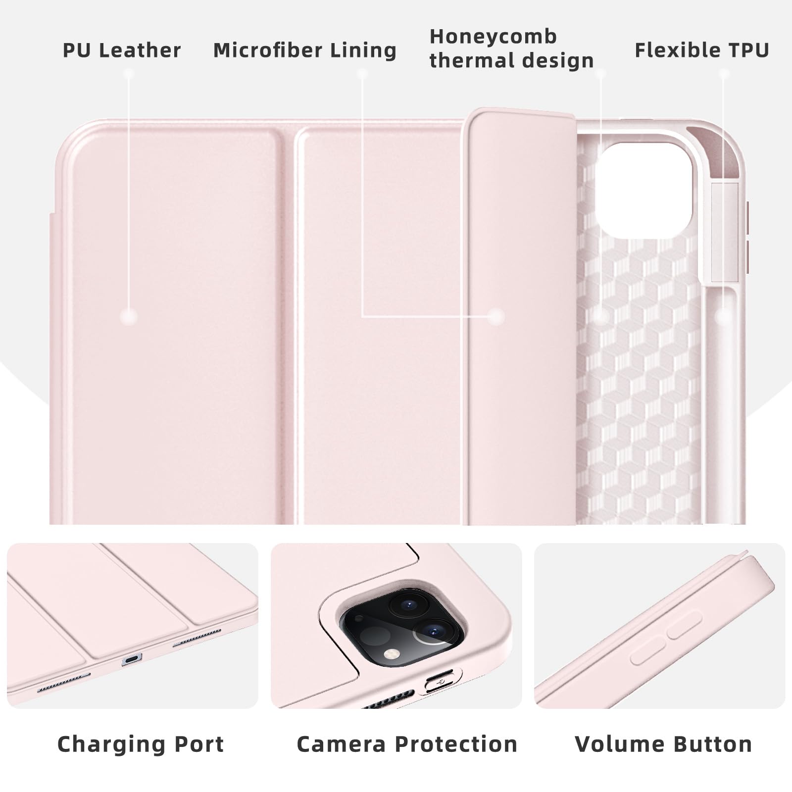 Yuloigan Designed For Ipad Pro 11 Inch Case 4Th Generation With Pencil Holder, For Ipad Pro 11 Case 2022 (4Th Gen) /2021 (3Rd Ge