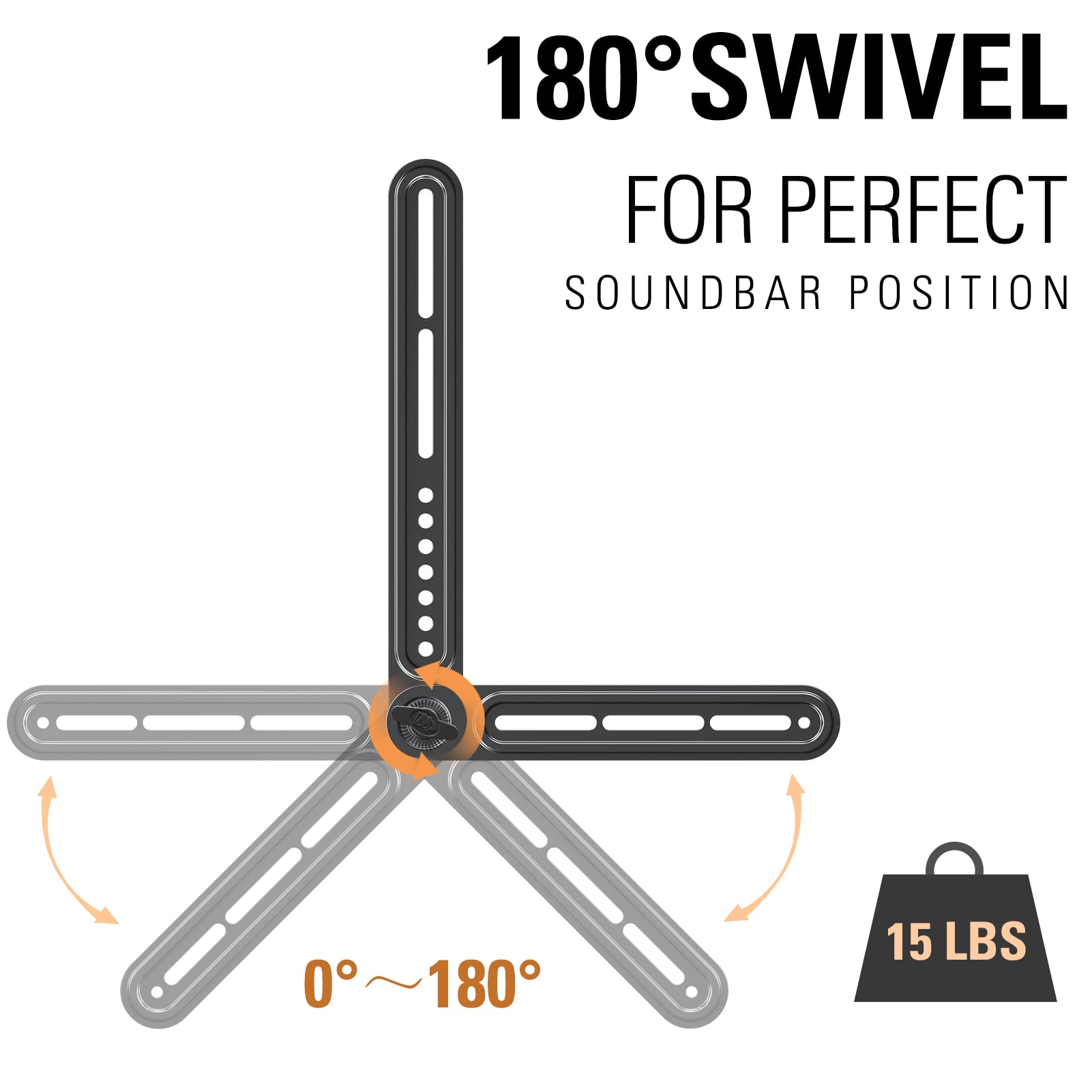 Mounting Dream Soundbar Bracket Sound Bar Tv Mount Designed For Tvs With Protruded Bottom On Back   Holds Up To 15 Lbs   With Ad