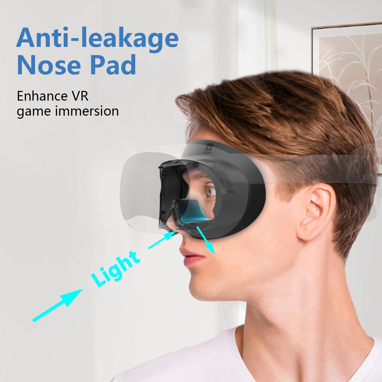 Amvr Face Cover For Pico 4/Pico 4 Ultra, Resilient Vent Leather Face Pad Replacement Soft Facial Cushion Interface Bracket Set W