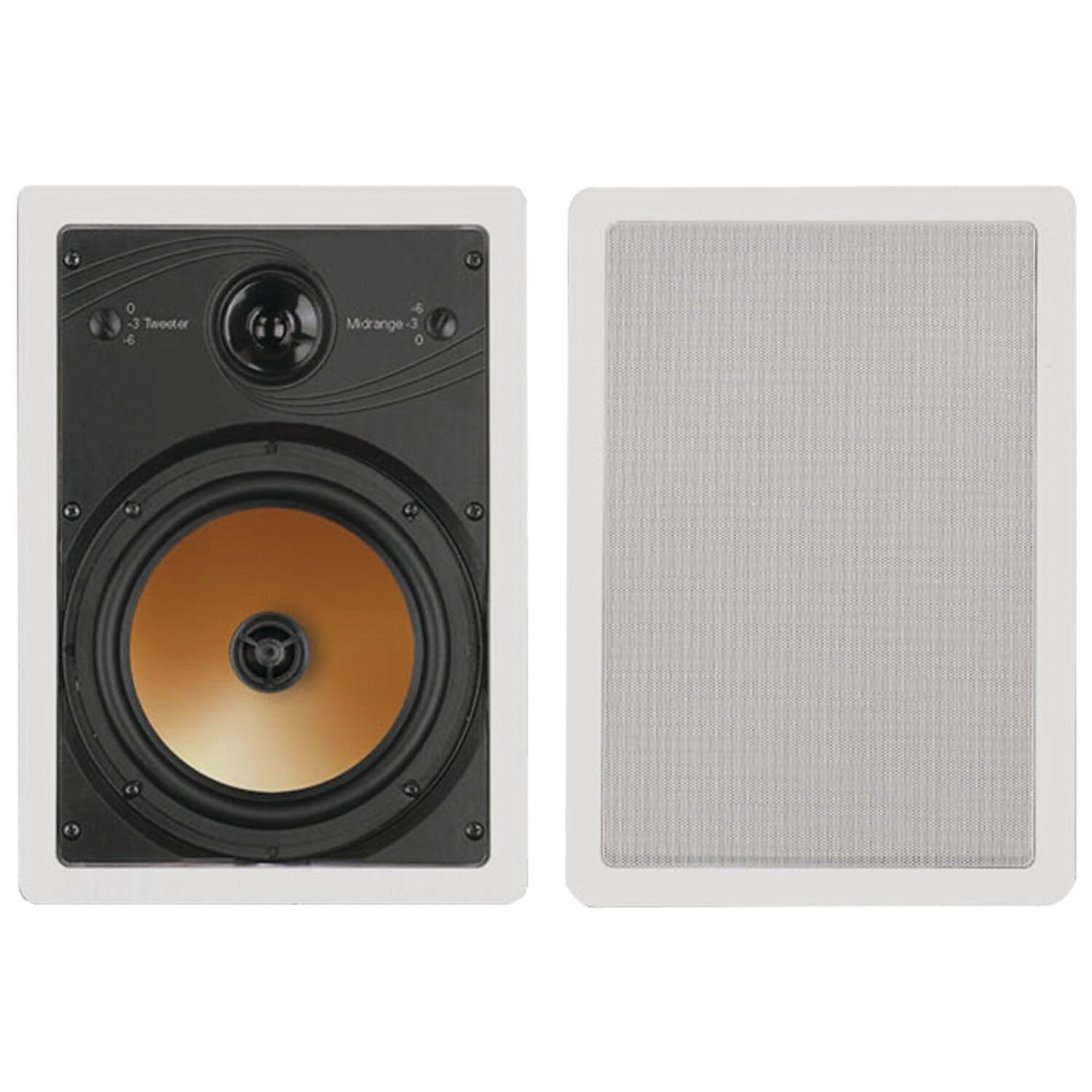 BIC America HT8W 8-Inch 3-Way Acoustech Series In-Wall Speakers, 1 Pair