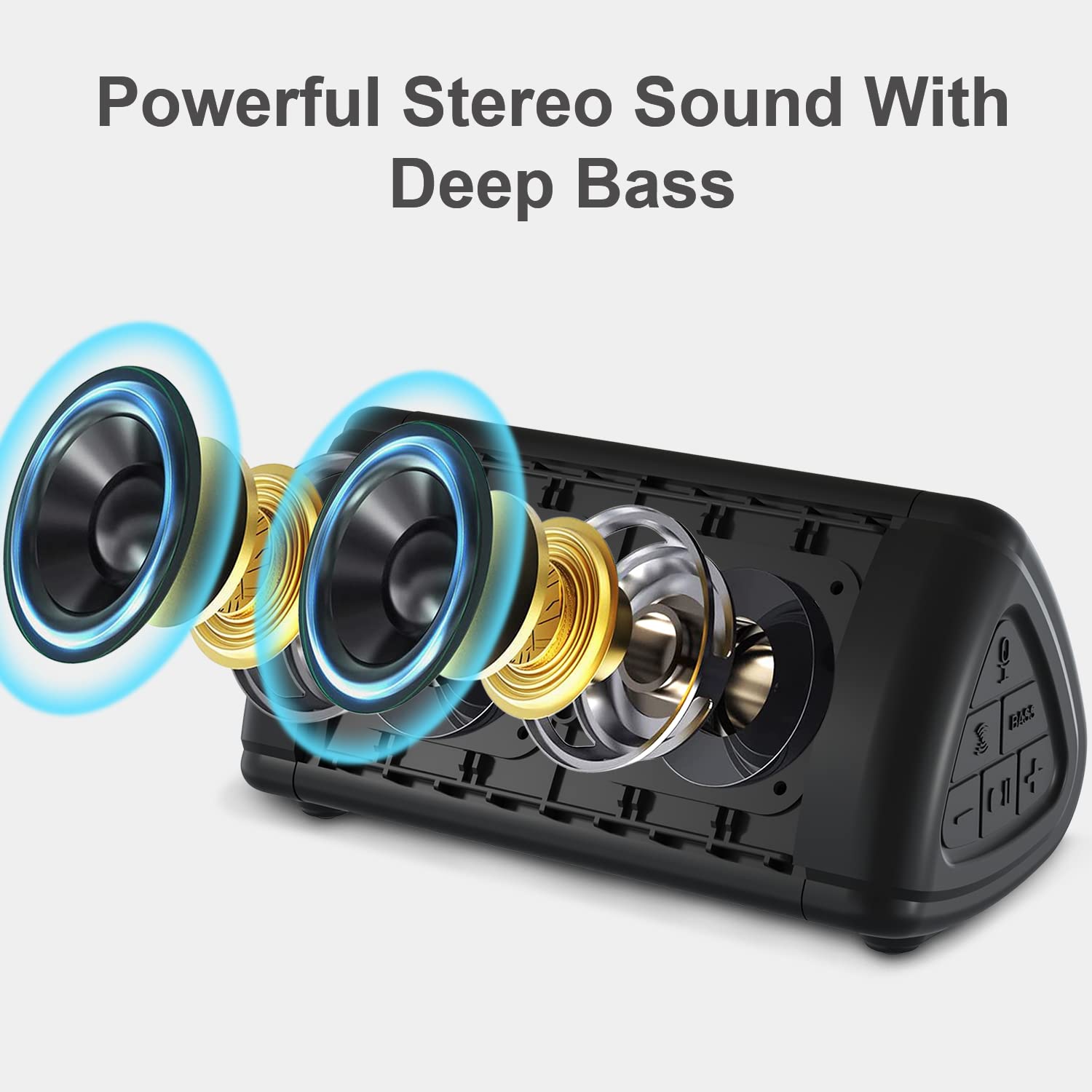 Prosonic Bt3 Portable Wireless Bluetooth Speaker With 10W Stereo Sound & Bass Boost  Rich Sound & Intense Bass  Bluetooth 5.0  M