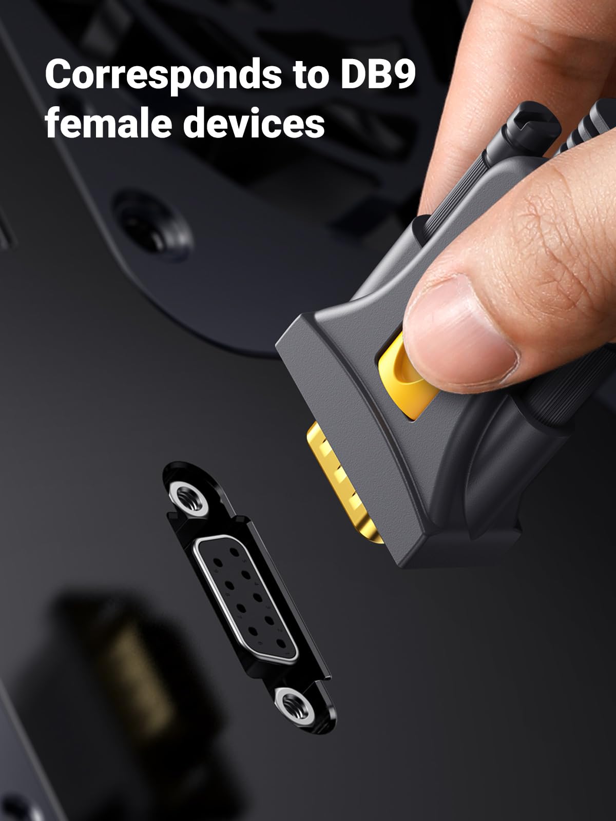 Ugreen 10Ft Usb To Serial Adapter, Serial To Usb Adapter Db9 Male 9 Pin With Pl2303 Chipset, Pvc Jacket, Rs232 To Usb Cable For