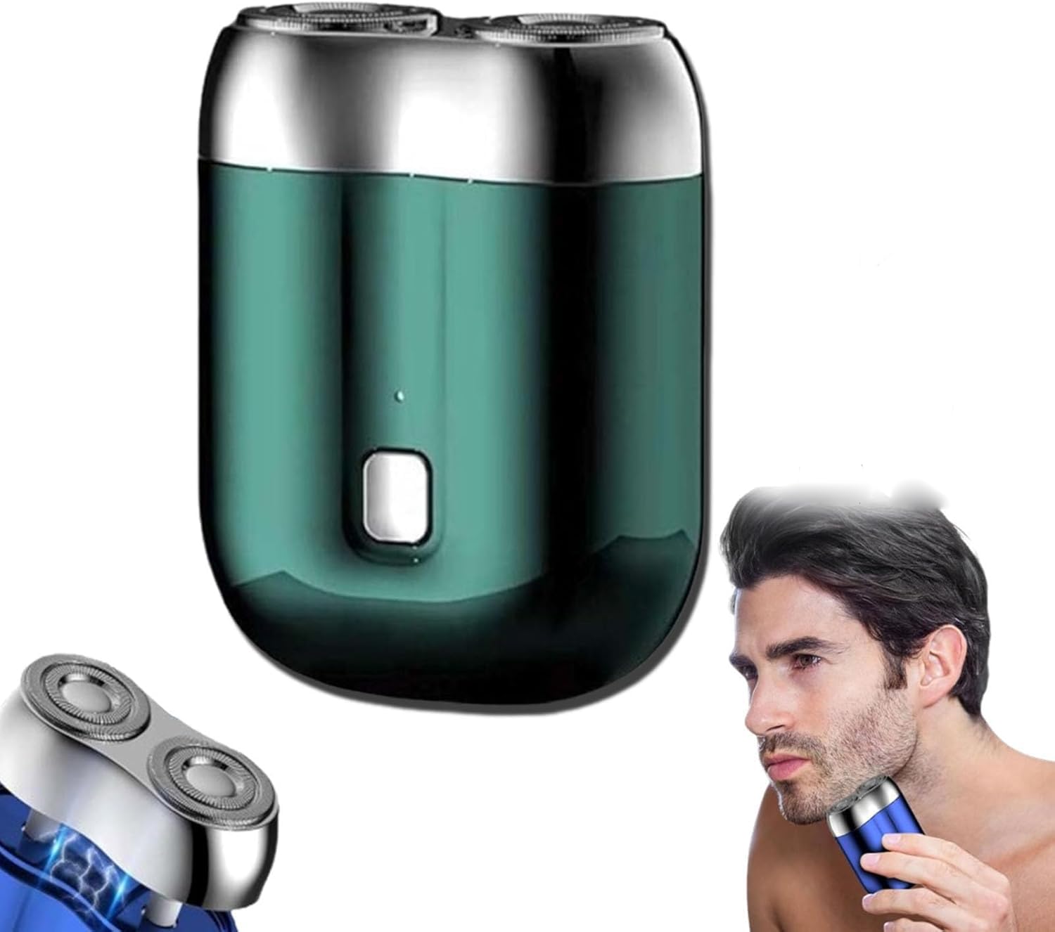 2024 New Upgrade Dual Head Shaver,Mini Shaver,Pocket Shaver Usb Mini, Washable Double Head Razor, Rechargeable Waterproof Compac