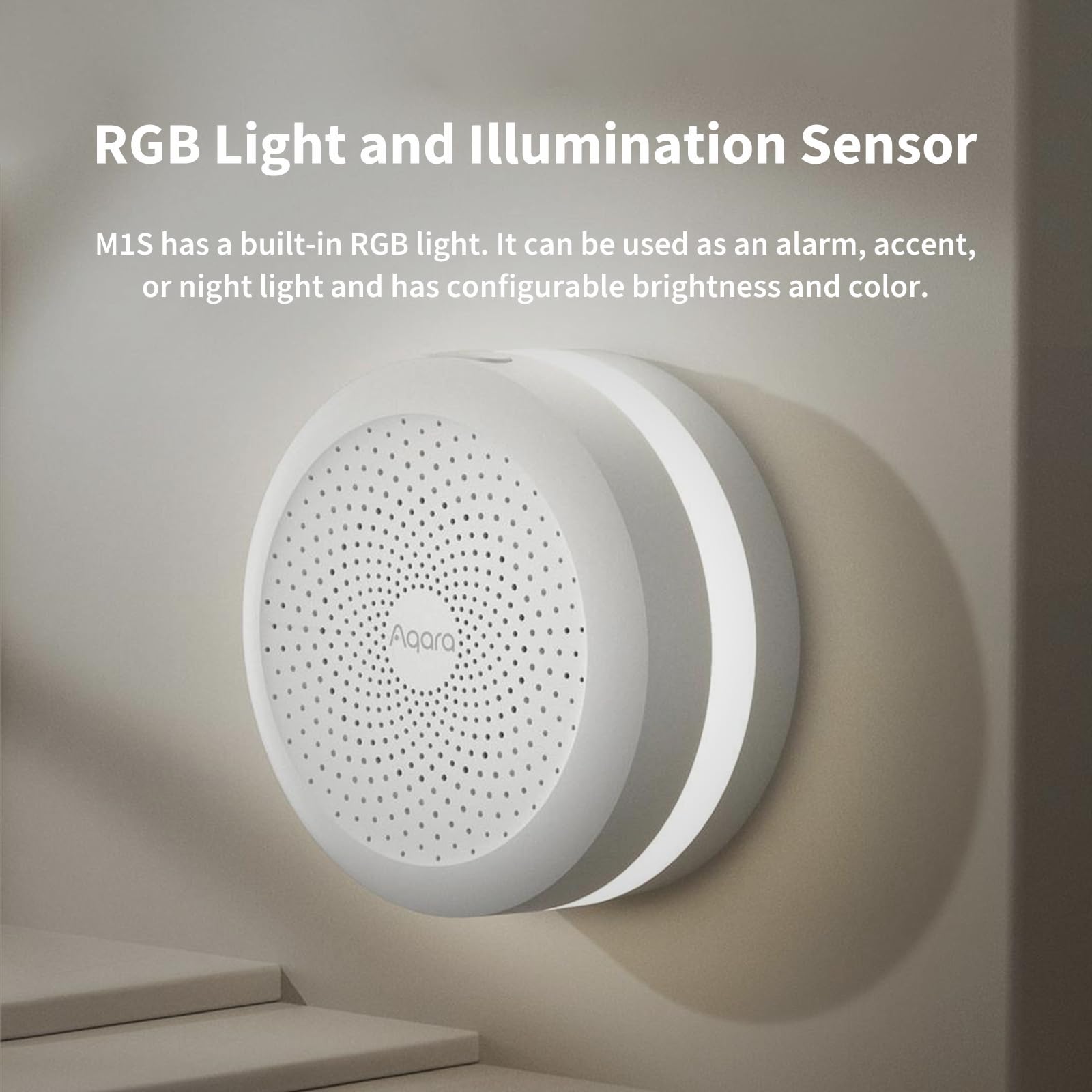 Aqara Hub M1S Gen 2, Smart Home Bridge For Alarm System (2.4 Ghz Wi Fi Required, Not Support Wi Fi 6), Remote Monitor And Contro