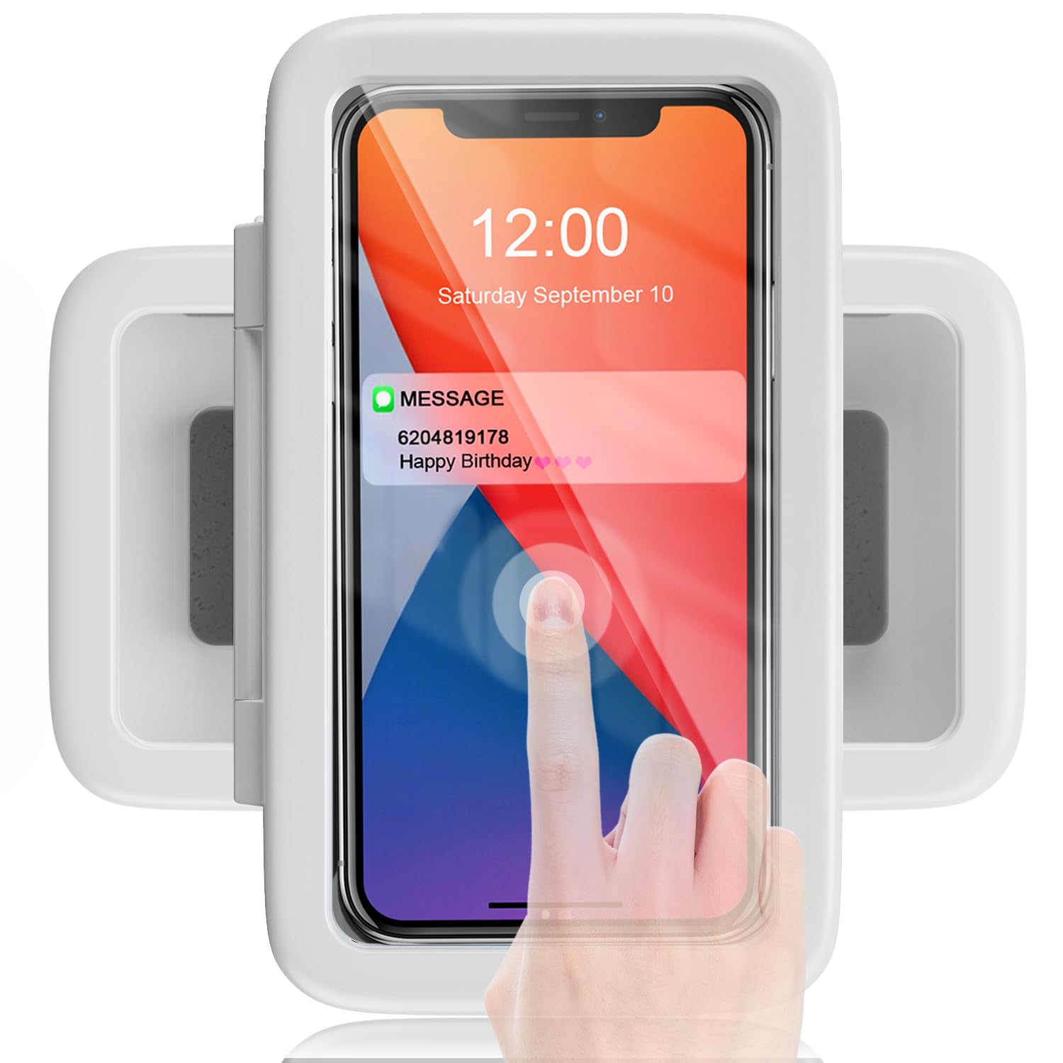 Lc-Dolida Shower Phone Holder Waterproof Gift For Men Women Universal Phone Stand Case Bathroom Wall Mount For Iphone 16 15 14 1