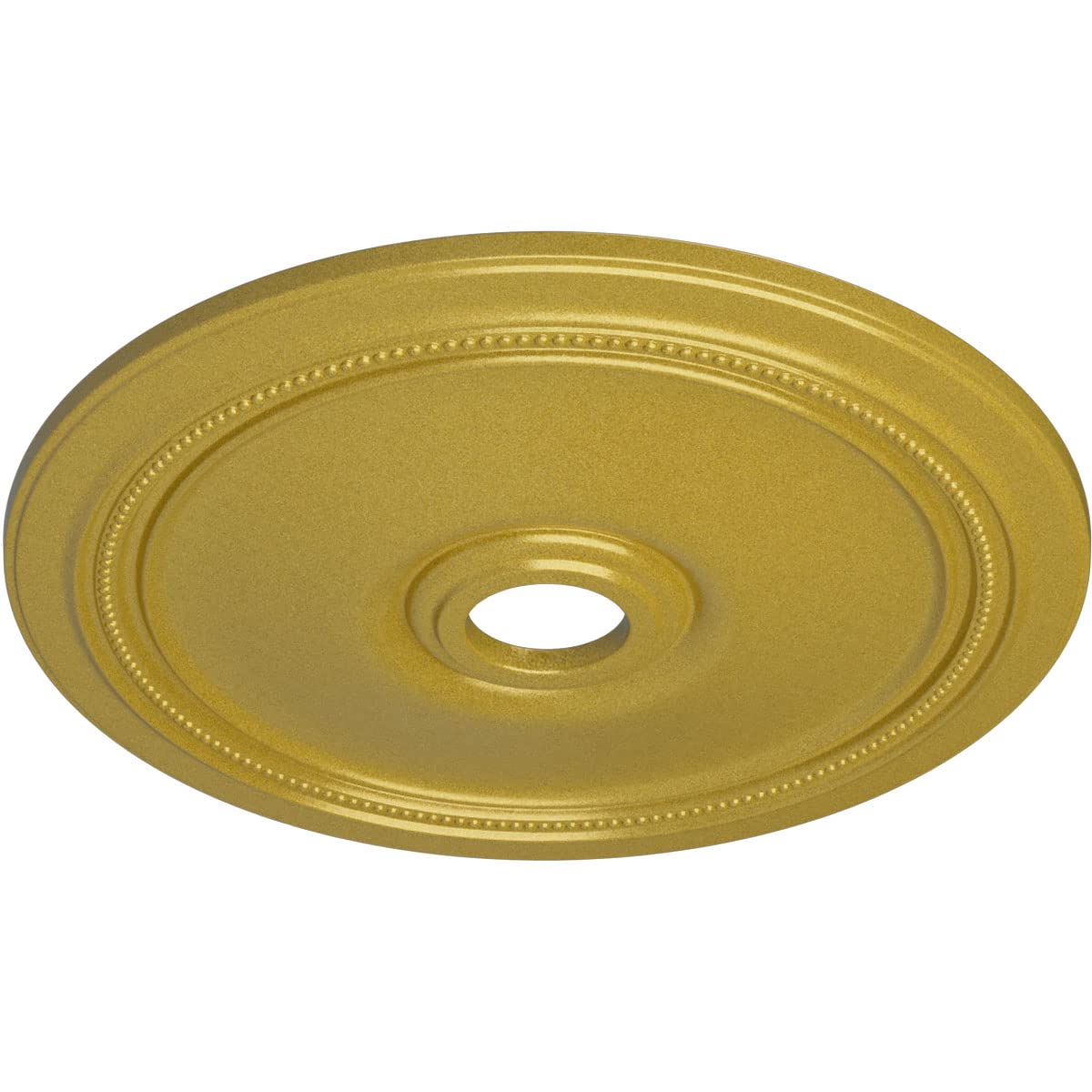 Ekena Millwork Cm24Dirgs Diane Ceiling Medallion, 24Od X 3 5/8Id X 1 1/4P (Fits Canopies Up To 6 1/4), Hand-Painted Rich Gold
