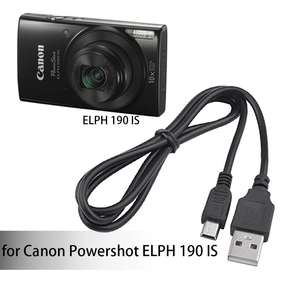 Usb Cable For Canon Powershot Elph 190 Is Digital Camera,And Usb Computer Cord For Canon Powershot Elph 190 Is
