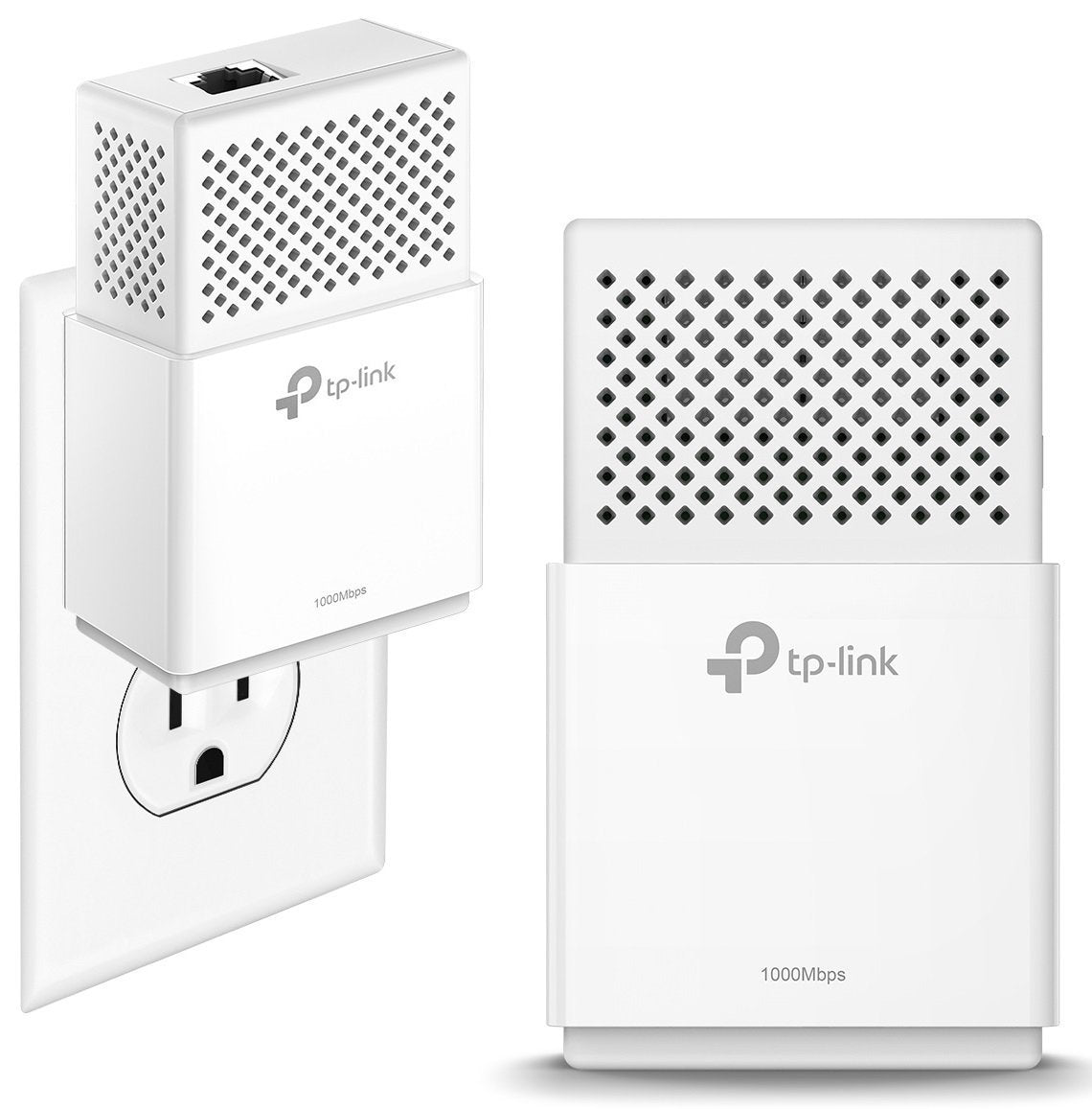 TPLink AV1000 Powerline Ethernet Adapter(TLPA7010 KIT) Gigabit Port, Plug&Play, Power Saving, Ethernet Over Power, Ideal for 