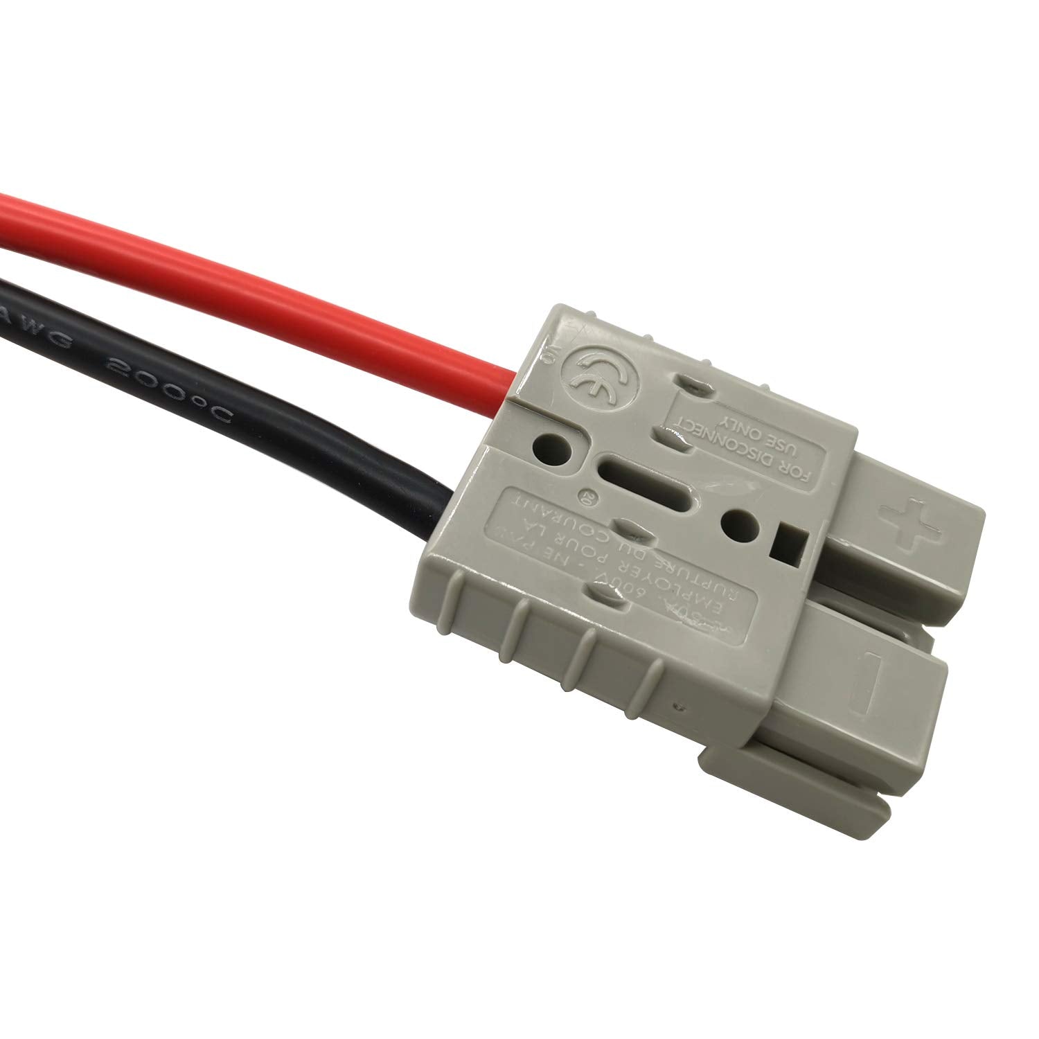 Ayecehi Ring Terminal Connector Extension Cable 10Awg Battery Adapter Cable,With O Type Terminal And 45A Connector [1 M/3.3Ft]