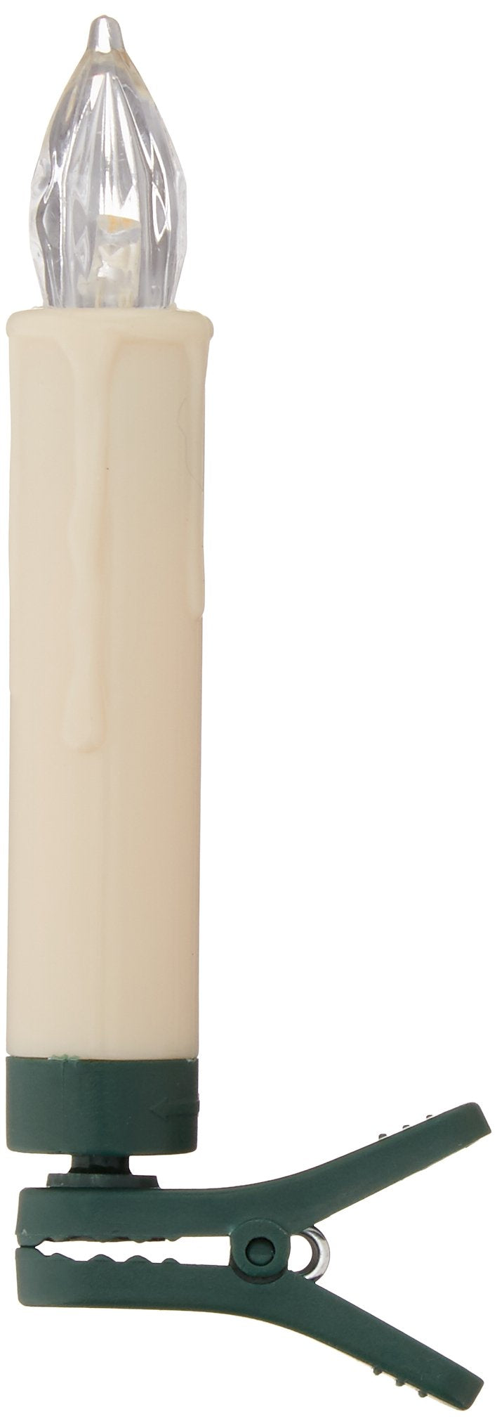 Led Clip On Taper Faux Wax Drip Candles Set 12 Battery Operated Remote On/Off