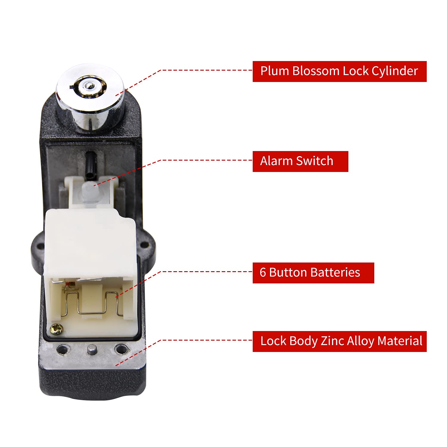 Alarm Disc Lock Set, 2Pcs Brake Lock, Anti Theft Waterproof 110 Db 7Mm Pin 5Ft Reminder Cable For Motorcycles Bike Scooter Carry