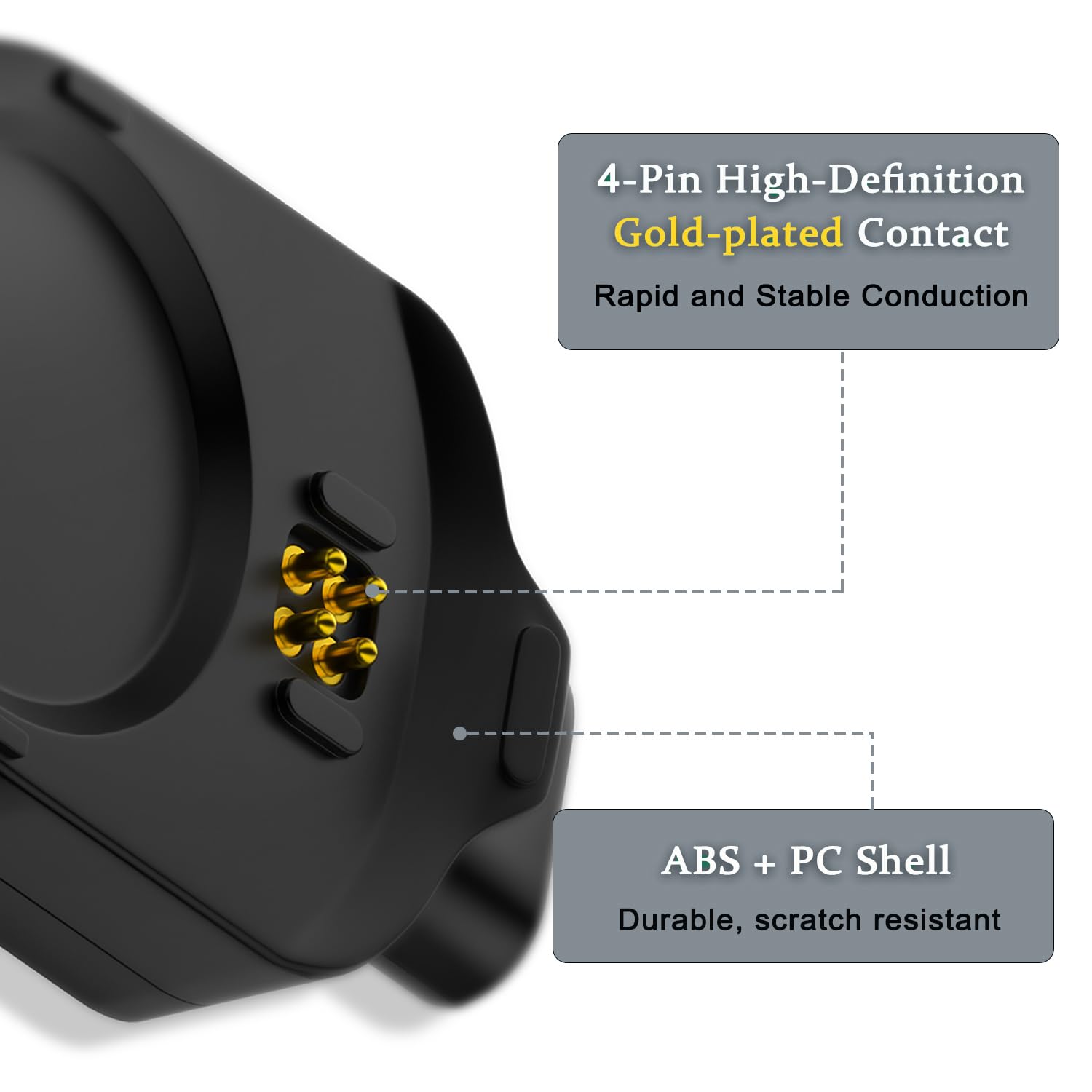 Charger Adapter For Garmin Marq Gen 2 With Iphone Female Port, Tiedxioy Magnetic Charging Adapter Compatible With Garmin Marq Adventurer/Marq Athlete/Marq Aviato/Marq Captain/Marq Golfer (Gen 2)
