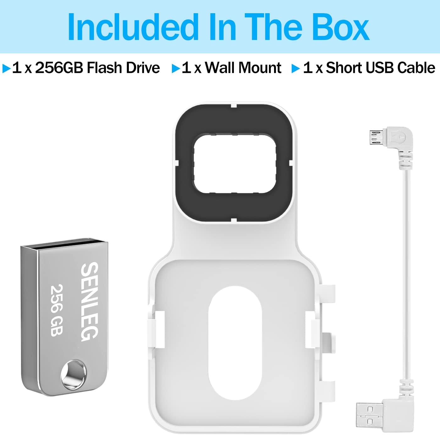 256Gb Blink Usb Flash Drive And Blink Sync Module 2 Mount, No Drilling Easy Move Mount Bracket For Blink Outdoor Indoor Security