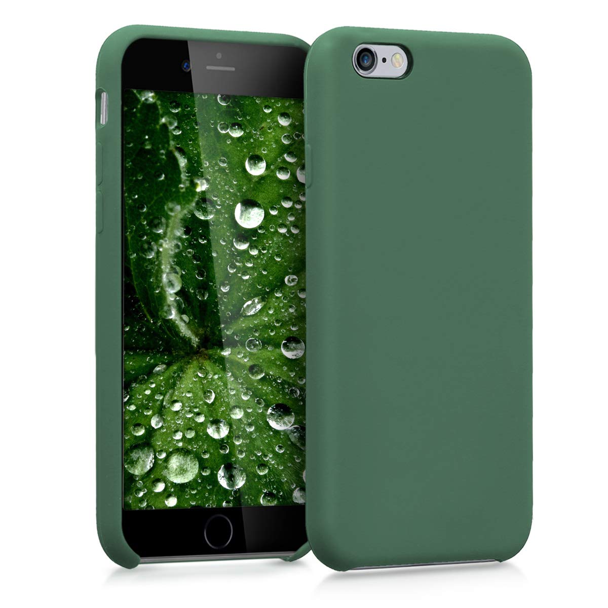 Kwmobile Case Compatible With Apple Iphone 6 / 6S Case   Tpu Silicone Phone Cover With Soft Finish   Dark Green