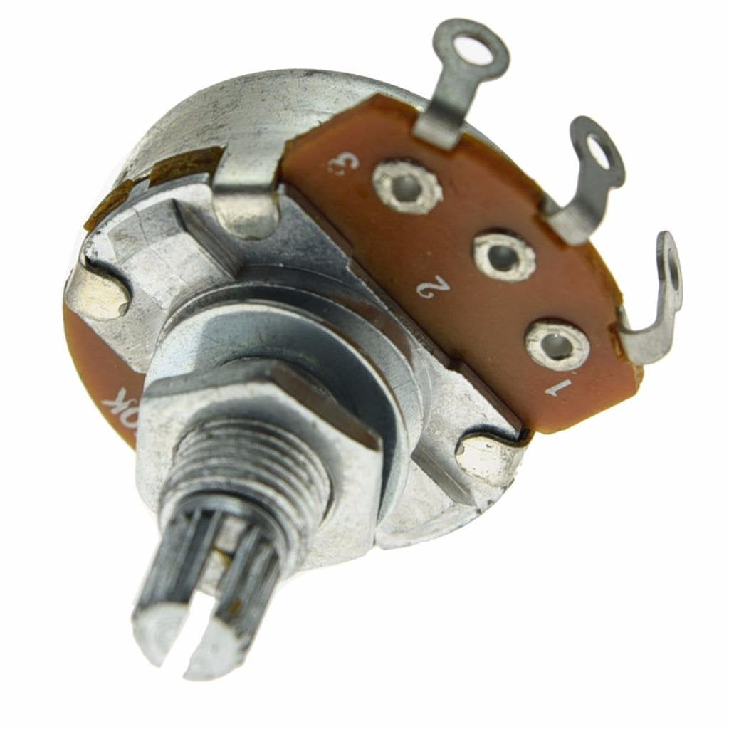 Dopro 5Pcs Linear Guitar Pots Volume 250K Electric Guitar Large Pots 24Mm Base With Long Split Shaft Guitar Potentiometer B250K