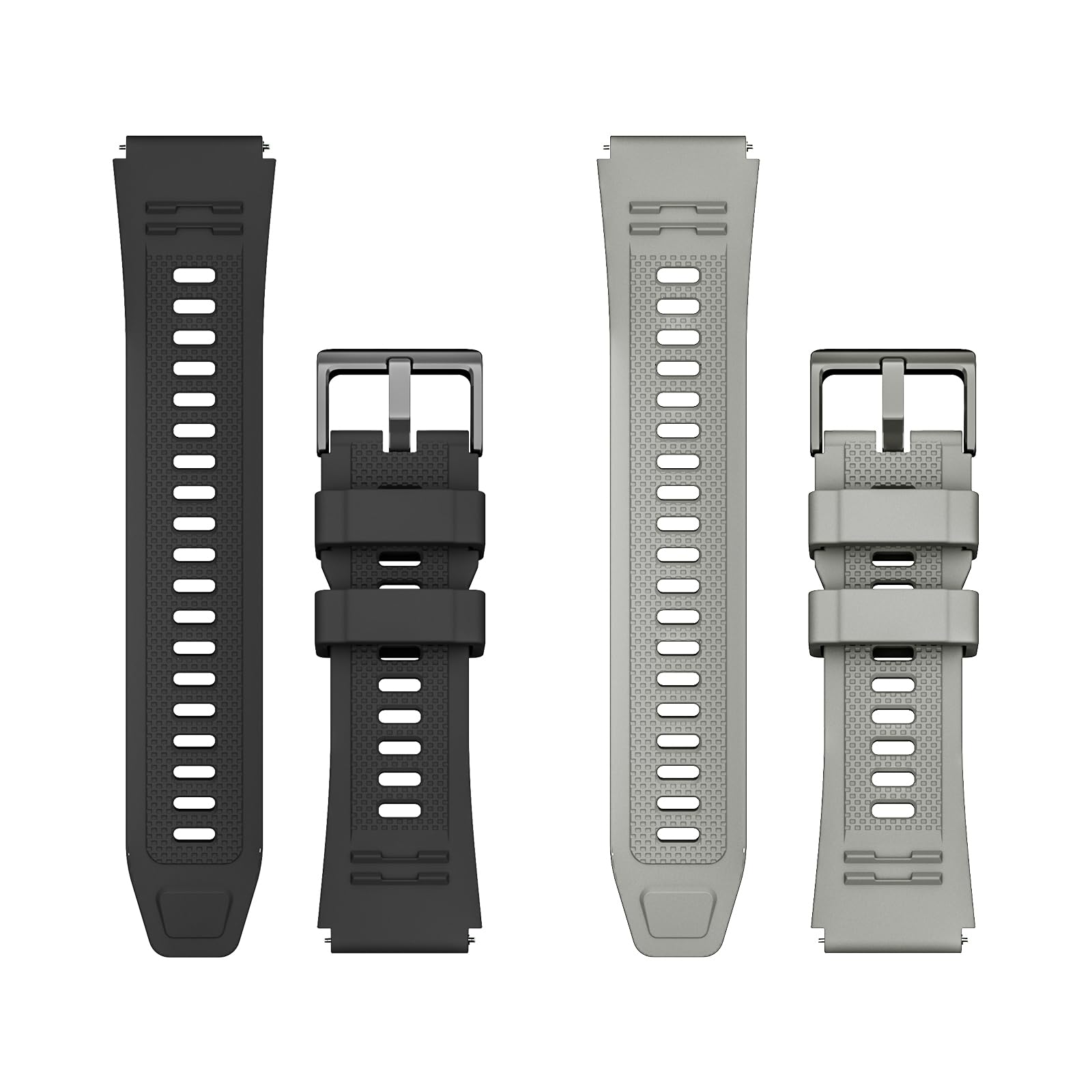 Smart Watch Band 22Mm 2 Pack, For Amaztim Smart Watch Bands Replacement M2/T2, Compatible With Kospet Tank M2/T2, Tpu Sports Str