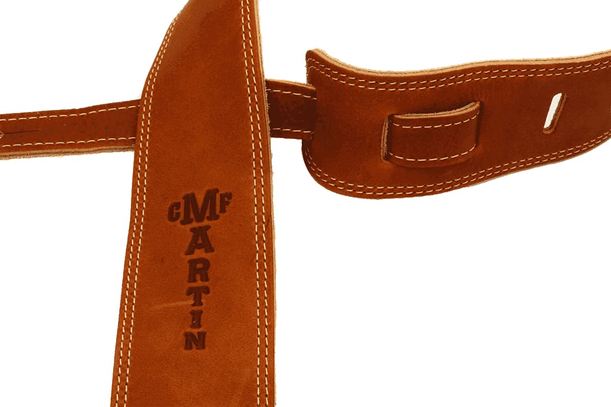 Martin Ball Leather Suede Strap,Brown,2.5'',18A0012