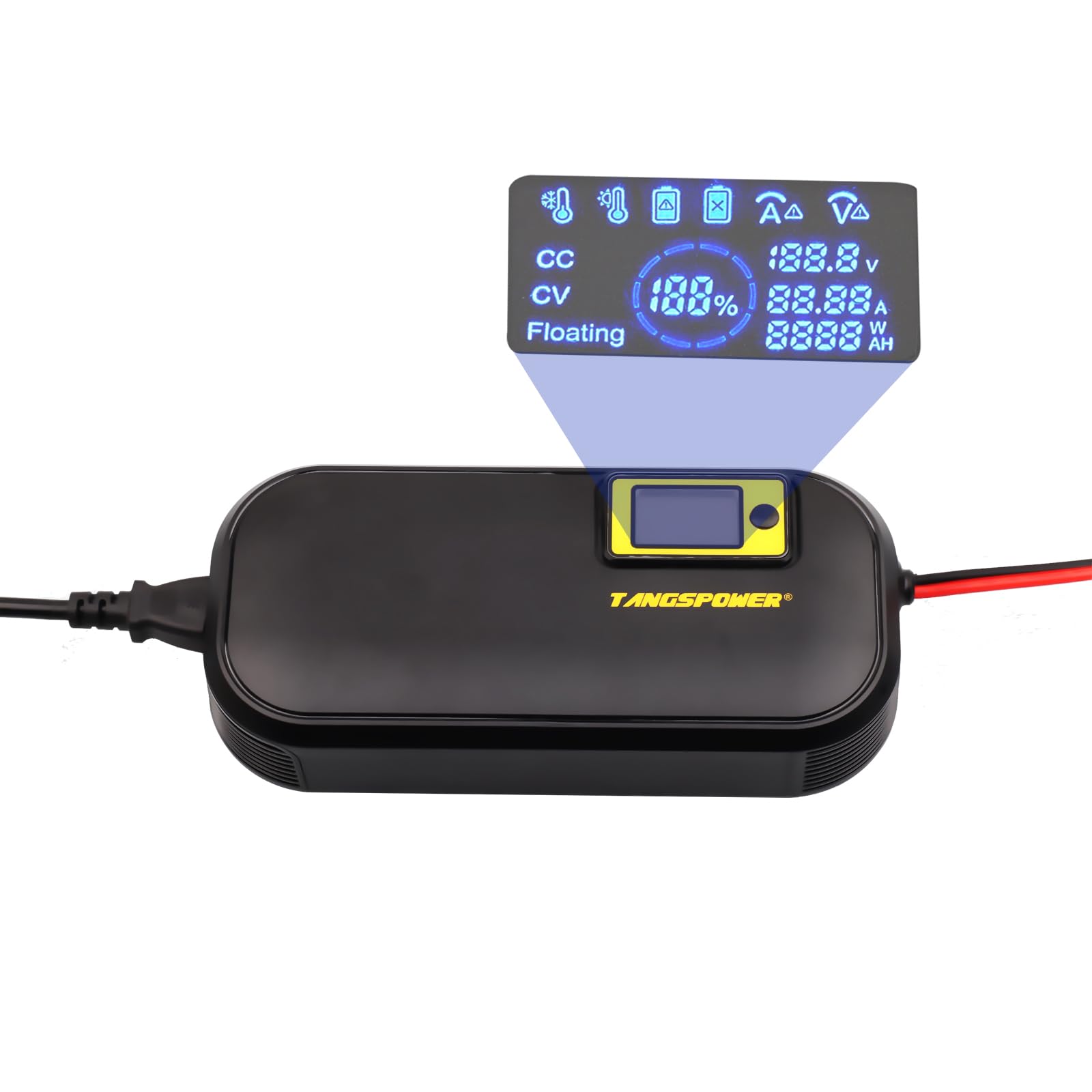 48V Charger 54.6V 2-12A Adjustment Current Smart Charger Used For 13S 48V 17Ah 20Ah 14Ah 23Ah Li-Ion Battery High Power (Circula