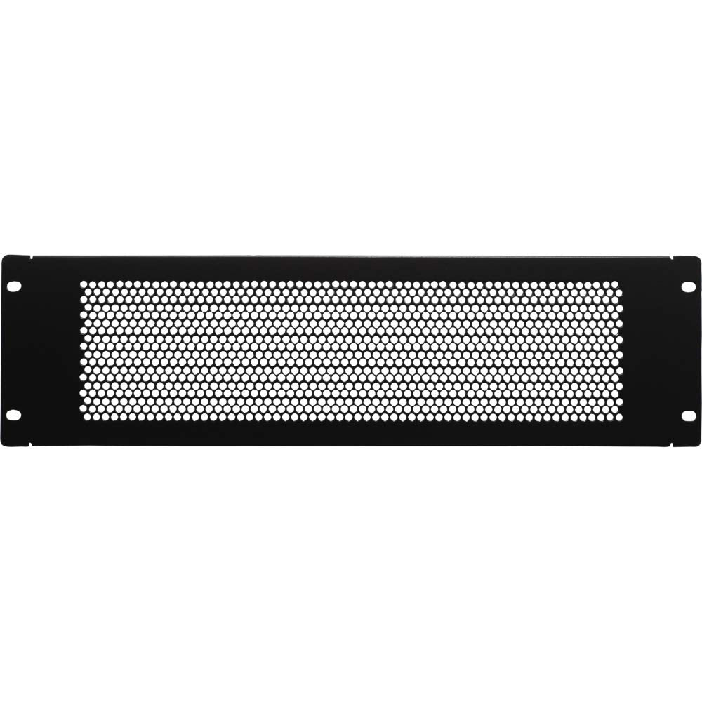 Navepoint 3U Blank Rack Mount Panel Spacer With Venting For 19 Inch Server Network Rack Enclosure Or Cabinet Black