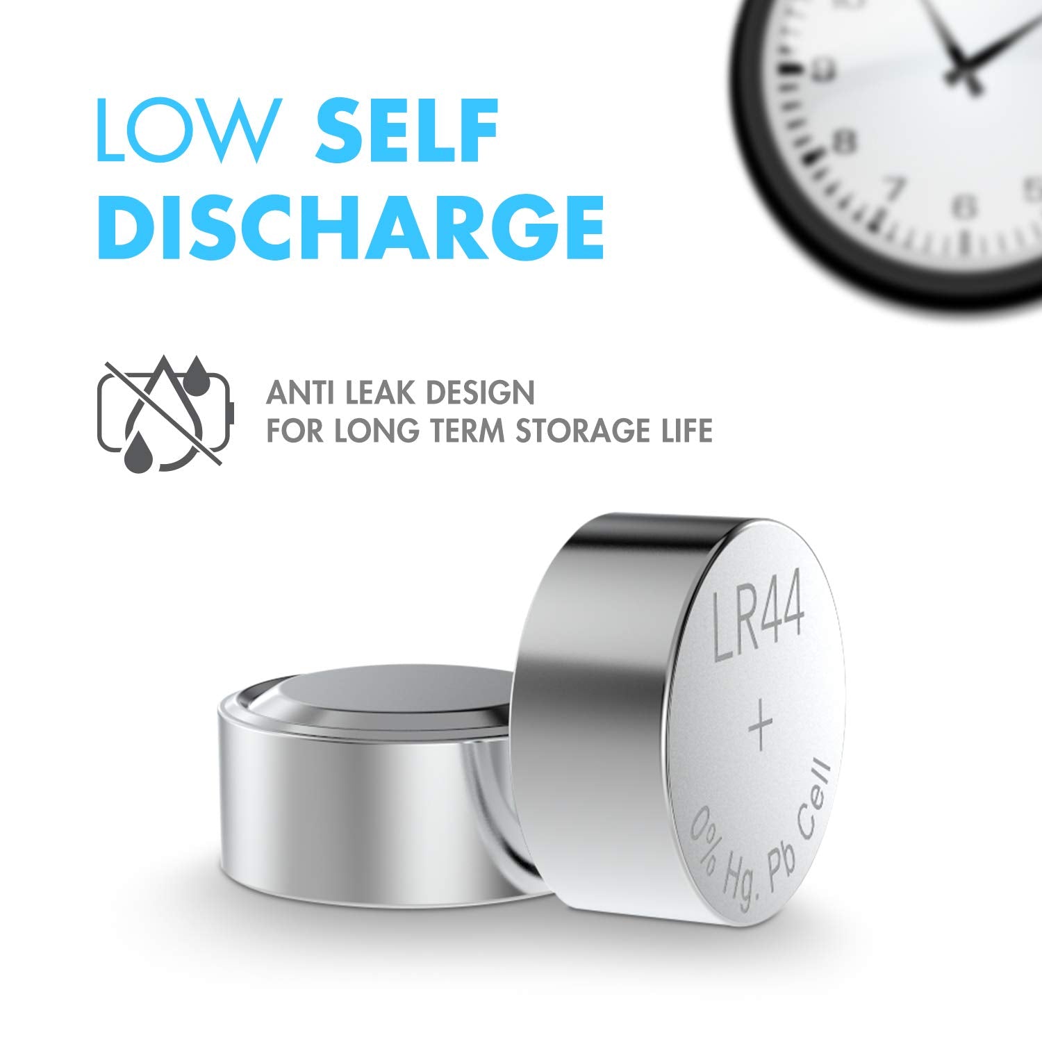 Tenergy 1.5 Volt Battery Lr44, Button Cell Lr44, Ag13/Lr44 Batteries Equivalent, Ideal For Watches, Laser Pointers, Small Toys,