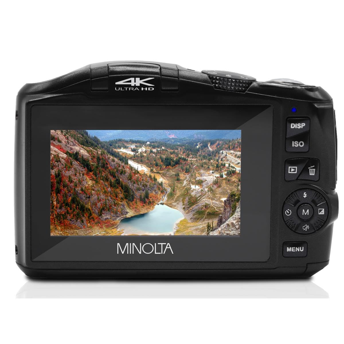 Minolta 48Mp Digital Camera - 4K Ultra Hd Video, 16X Digital Zoom, 3.0    Lcd Screen, Anti-Shake, Time Lapse, Face Detection, Co