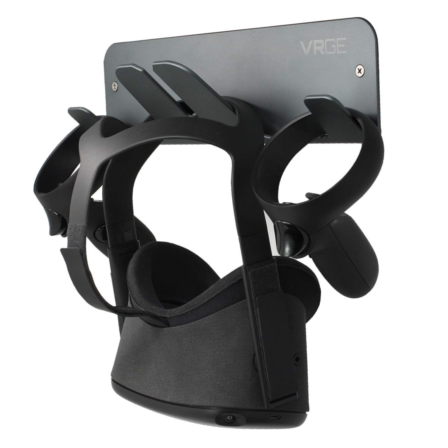 Vrge Vr Wall Mount Storage Stand Hook - For Meta/Oculus Quest 3/2 - Rift-S - Htc Vive Pro - Ps5 Vr2 - Valve Index And Mixed Real