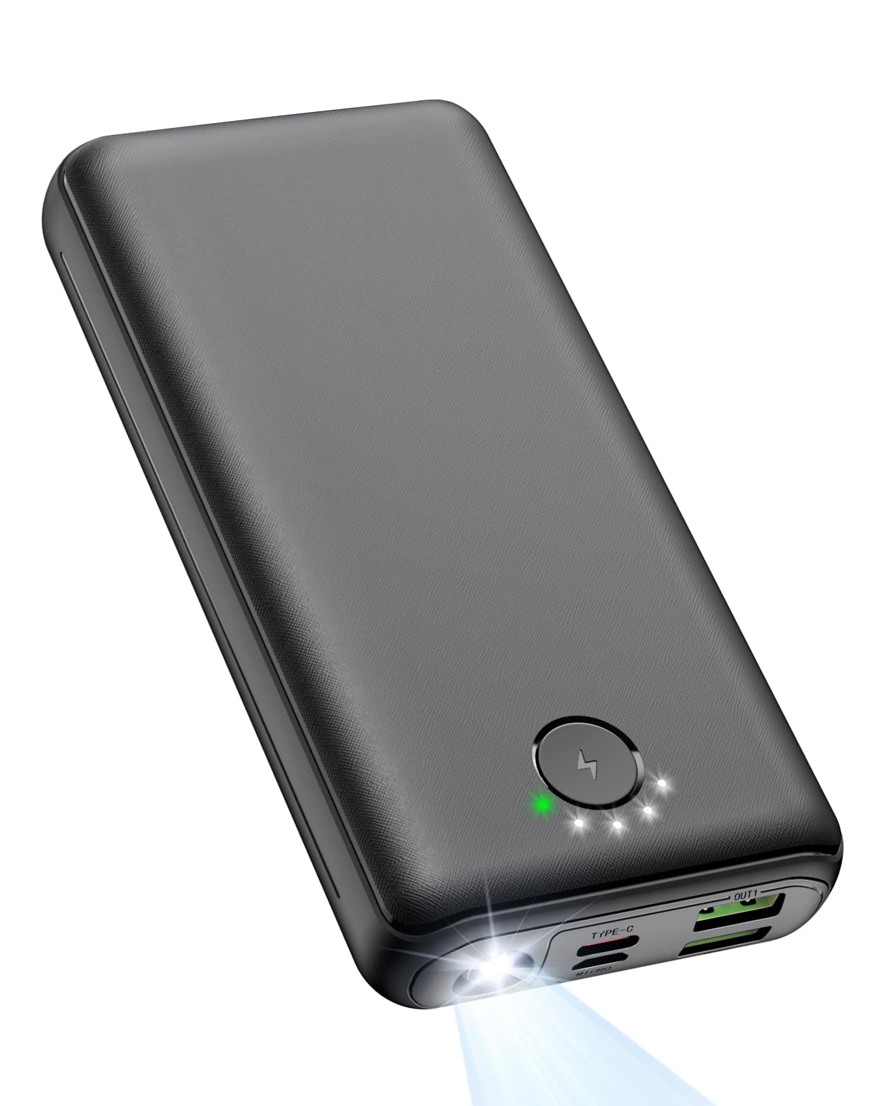 Portable Charger Power Bank 30000Mah   Usb C 22.5W Fast Charging External Battery Pack Charging Bank Pd Qc4.0 With Flashlight 3