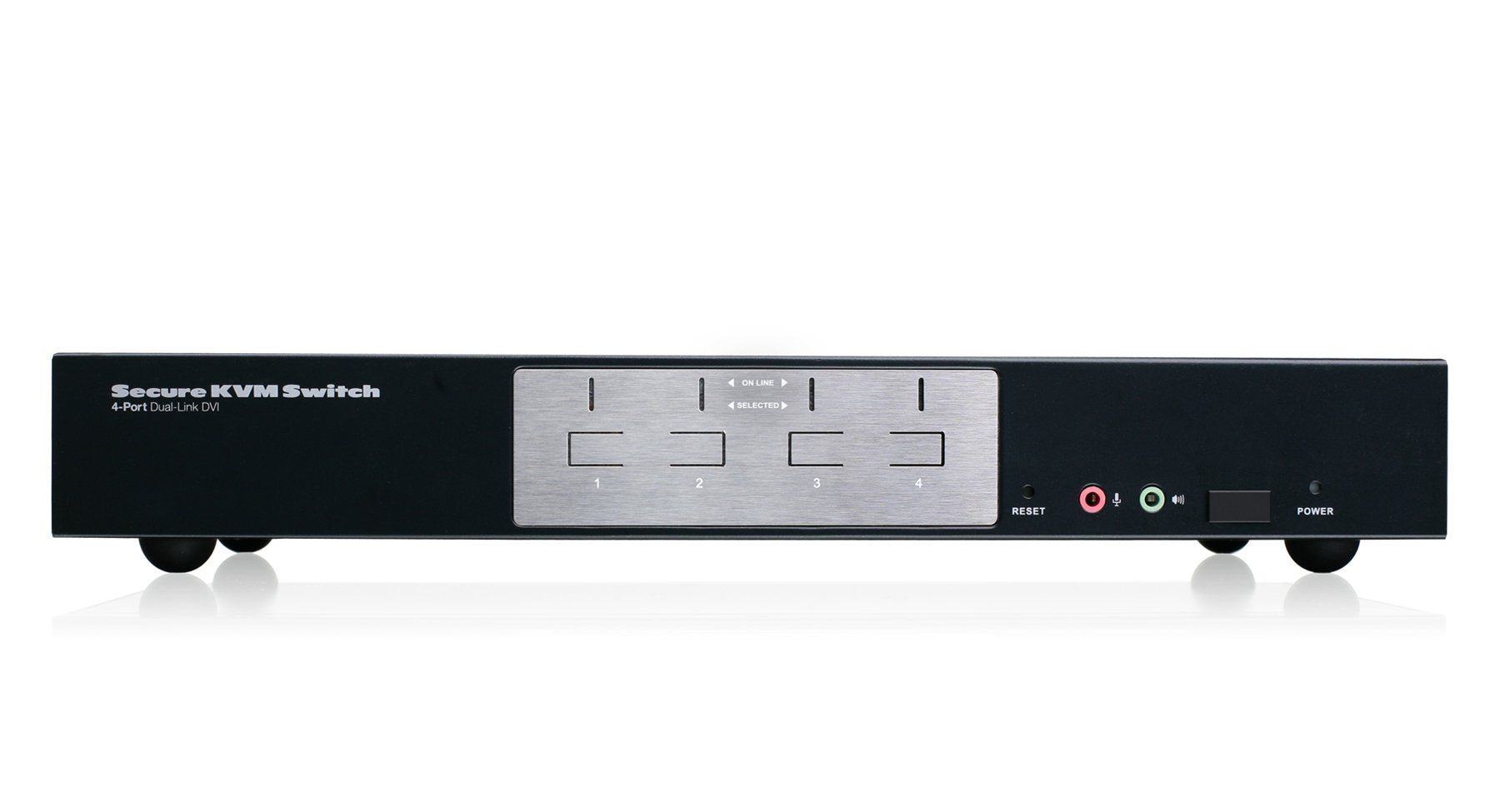 Iogear 4 Port Dual Link Dvi Secure Kvm Switch, Gcs1214Taa