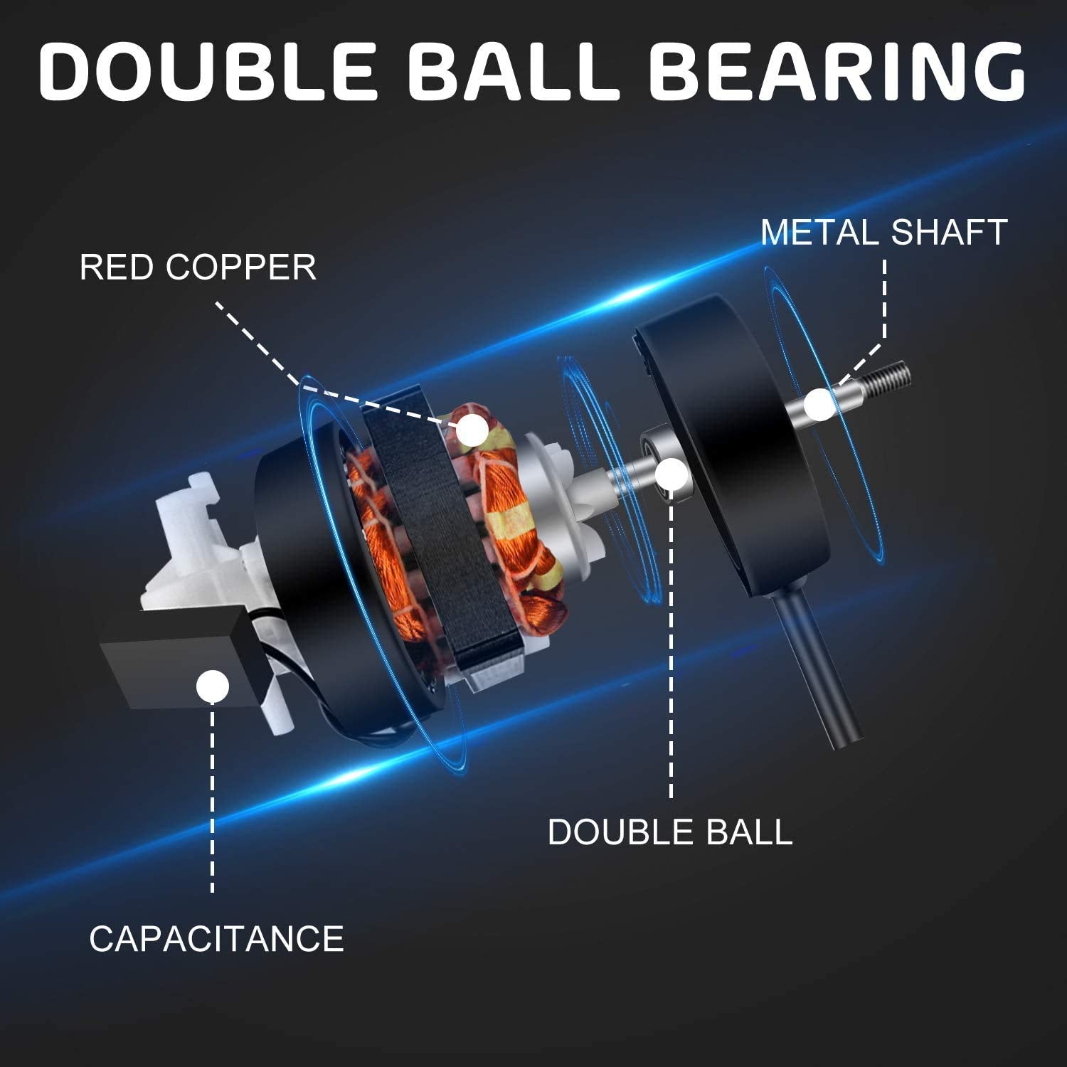 Simple Deluxe 24 Inch Industrial Wall Mount Fan, 3 Speed Commercial Ventilation Metal Fan For Warehouse, Greenhouse, Workshop, P