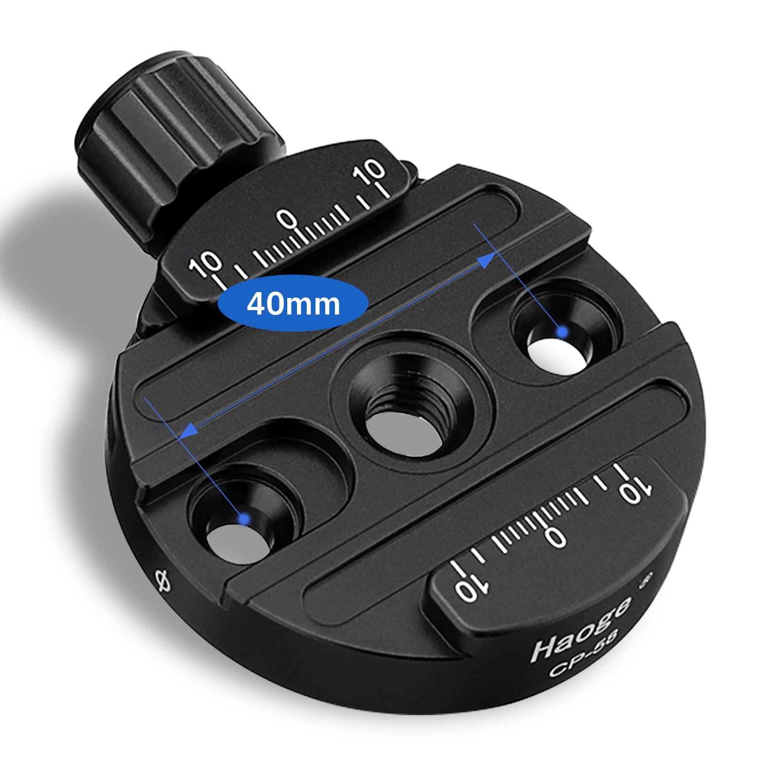 Haoge 58Mm Screw Knob Clamp Adapter Mount For Quick Release Qr Plate Camera Tripod Ballhead Monopod Ball Head Fit Arca Swiss