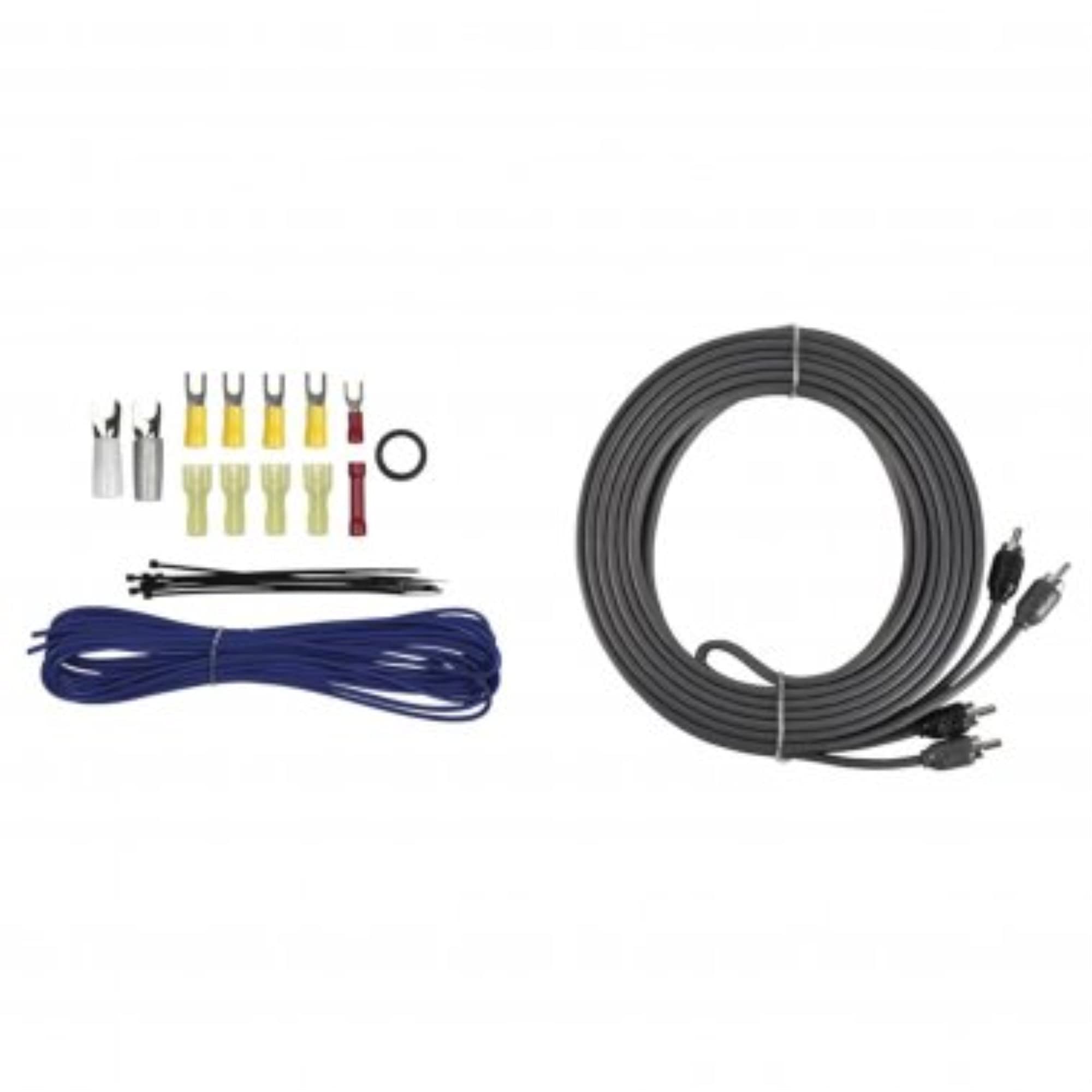 T Spec V8 Ak8 V8 Series 8 Gauge 600 Watt Amp Installation Kit With Rca Cables