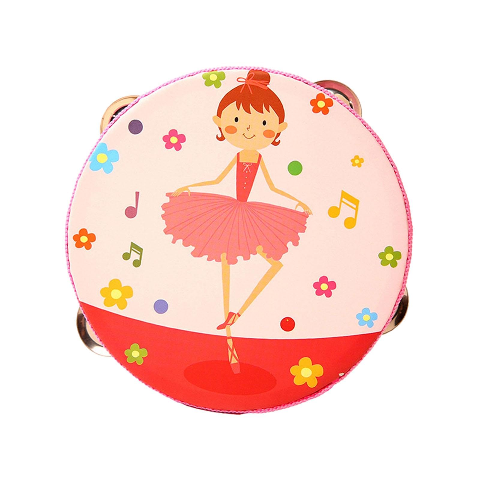 MERISHOPPWood Handheld Tambourines Musical Rhythm Hand Drum for Games Children Adults Girl|Musical Instruments & Gear | Percussi