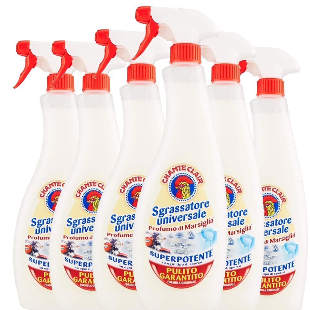 Hemir Chante Clair Sgrassatore Universale Super Potente Al Profumo Di Marsiglia Promo Pack Offerta Chanteclair (6 X 600 Ml Compl