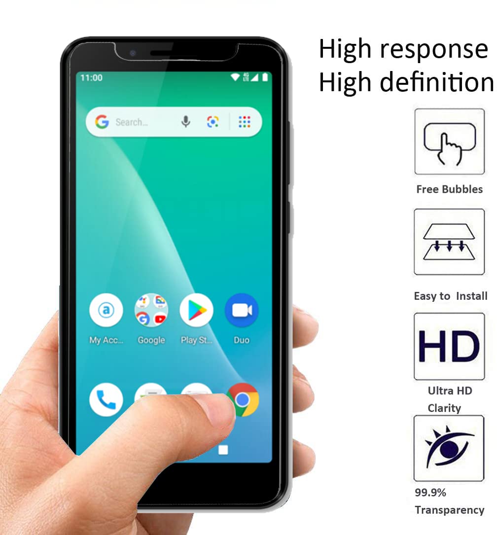 Covthch For Schok Volt Sv55 Sv55216 Screen Protector Tempered [ 2 Pack ], 9H High Definition Clear Hd Glass Film [Anti Fingerpri